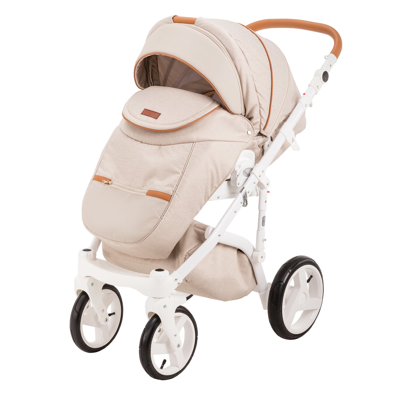Коляска 2в1 Adamex Massimo v15 Beige купить,NaN
