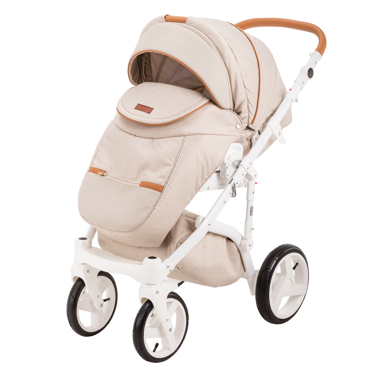 Коляска 2в1 Adamex Massimo v15 Beige купить,NaN