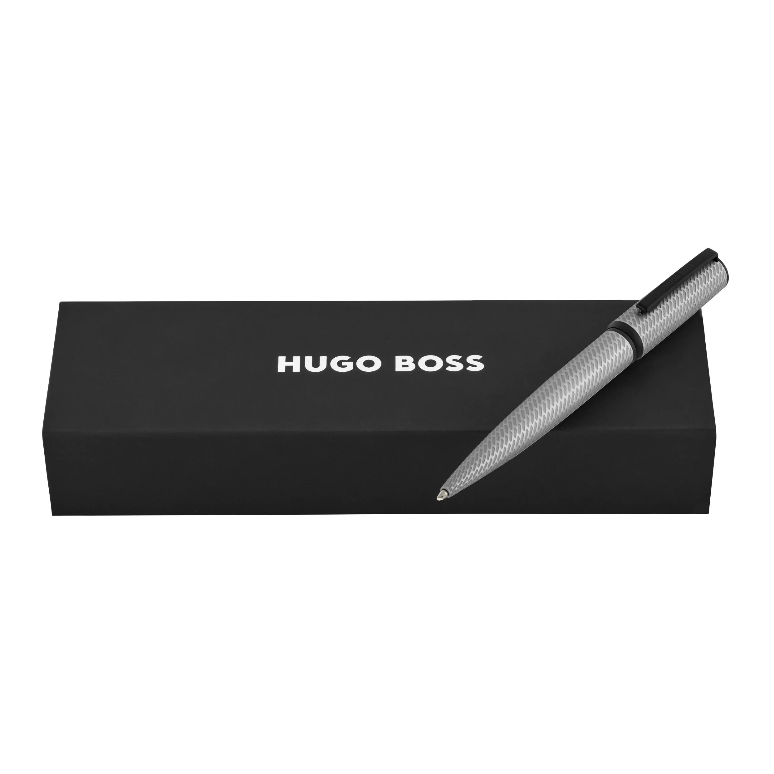 Ручка шариковая Hugo Boss Arche Pattern Silver HST6654B купить,69000