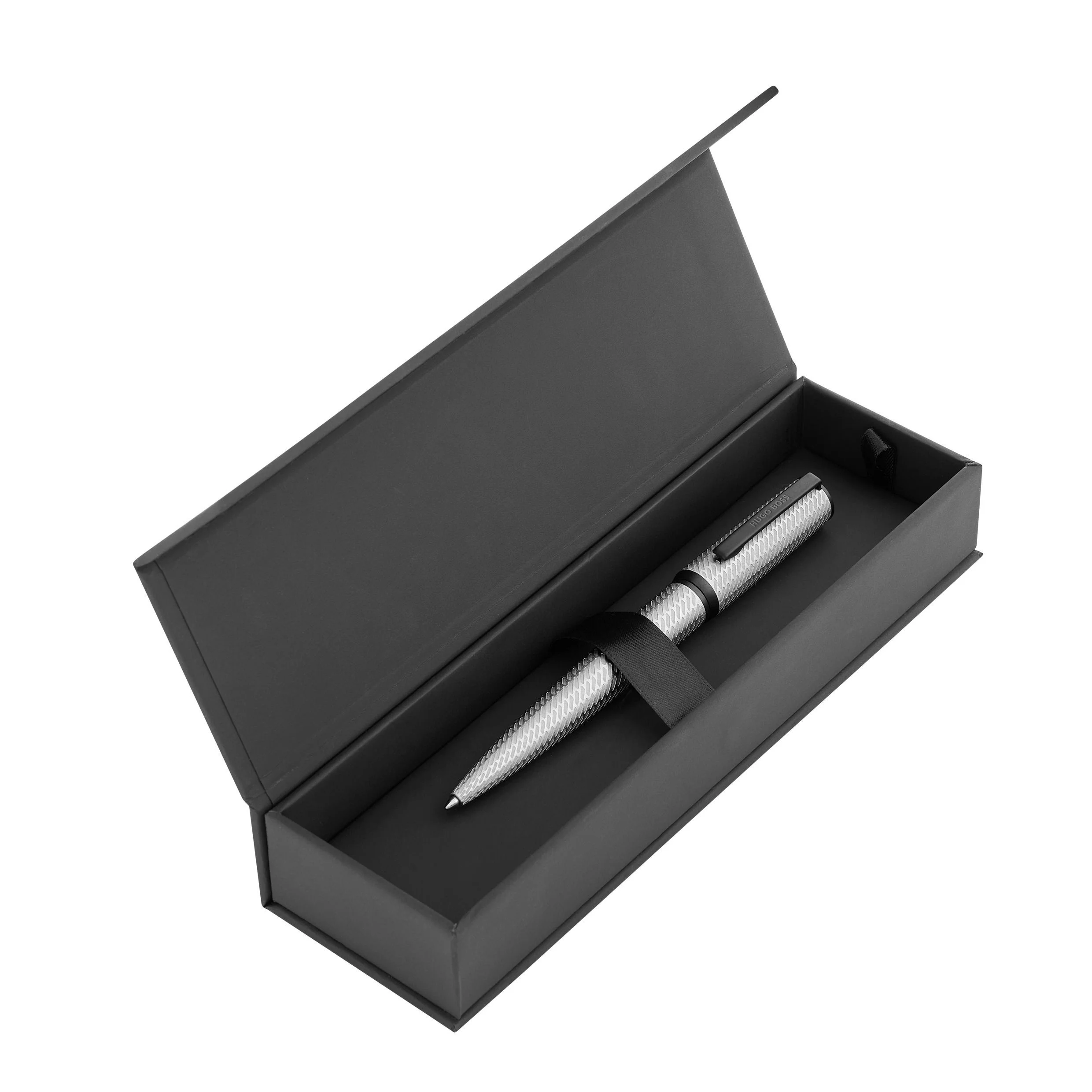 Ручка шариковая Hugo Boss Arche Pattern Silver HST6654B купить,69000