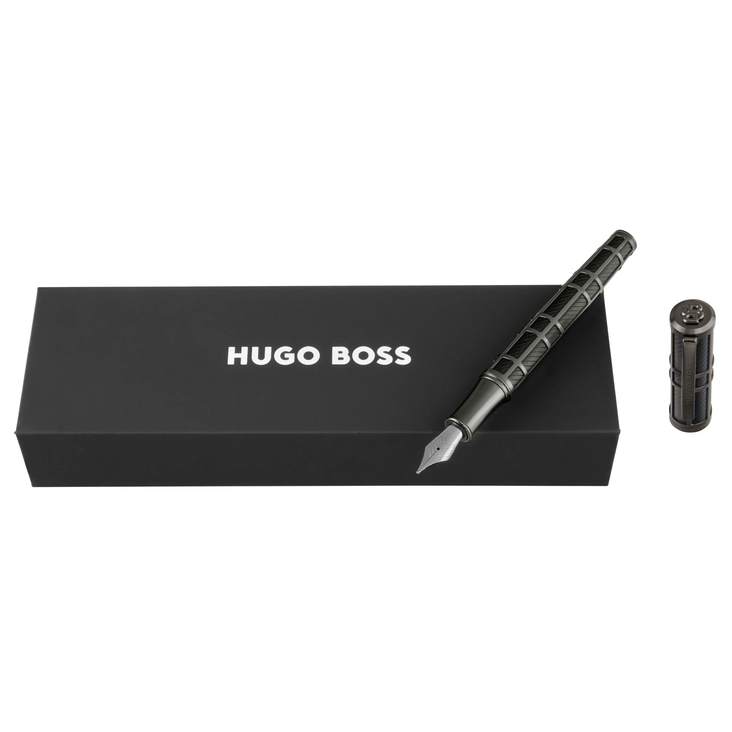 Ручка перьевая Hugo Boss Frame Grid Black & Gun HSS5872D купить,188000