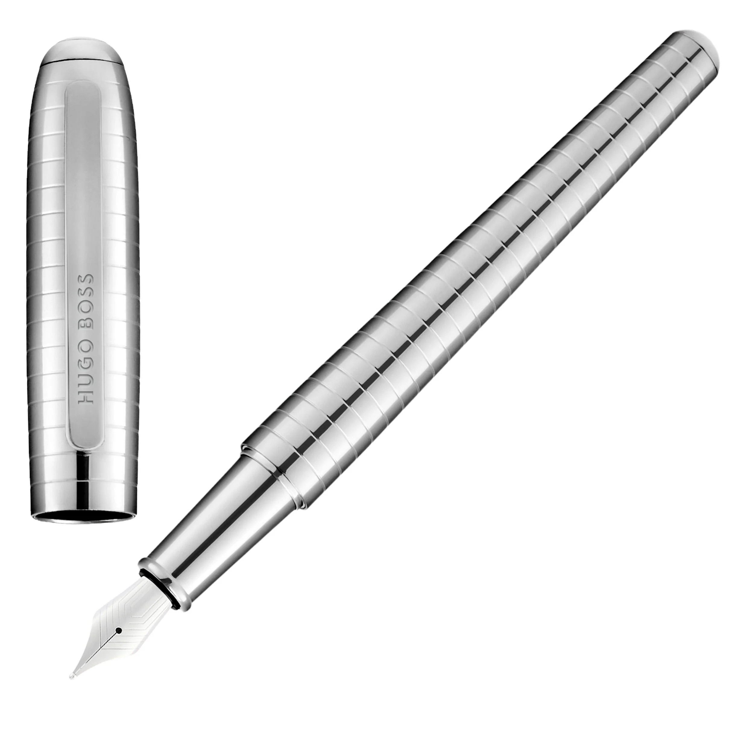 Ручка перьевая Hugo Boss Contour Soft Bauhaus Chrome HSM6432B купить,69000