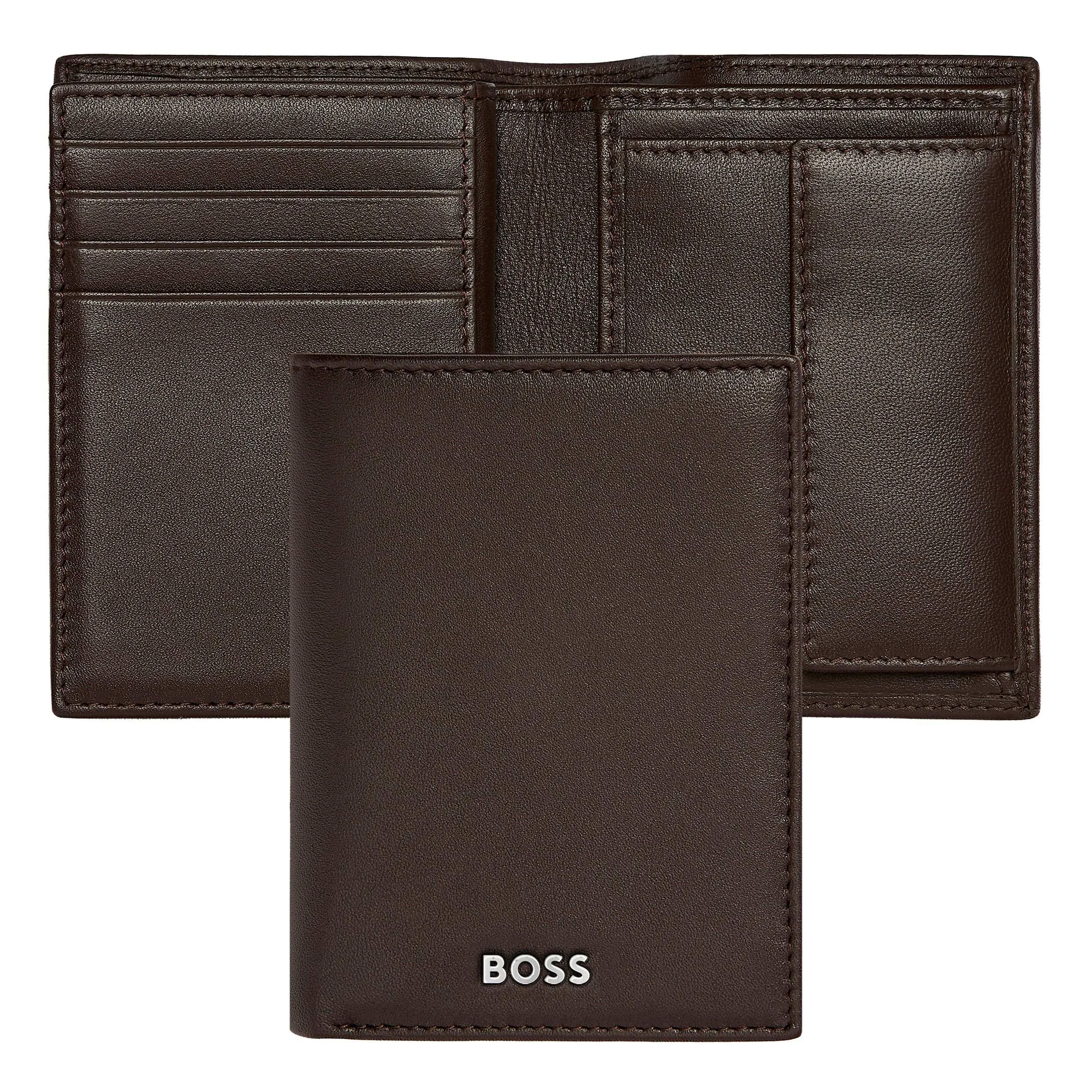 Картхолдер Hugo Boss Classic Smooth HLG403Y темно-коричневый купить,69000