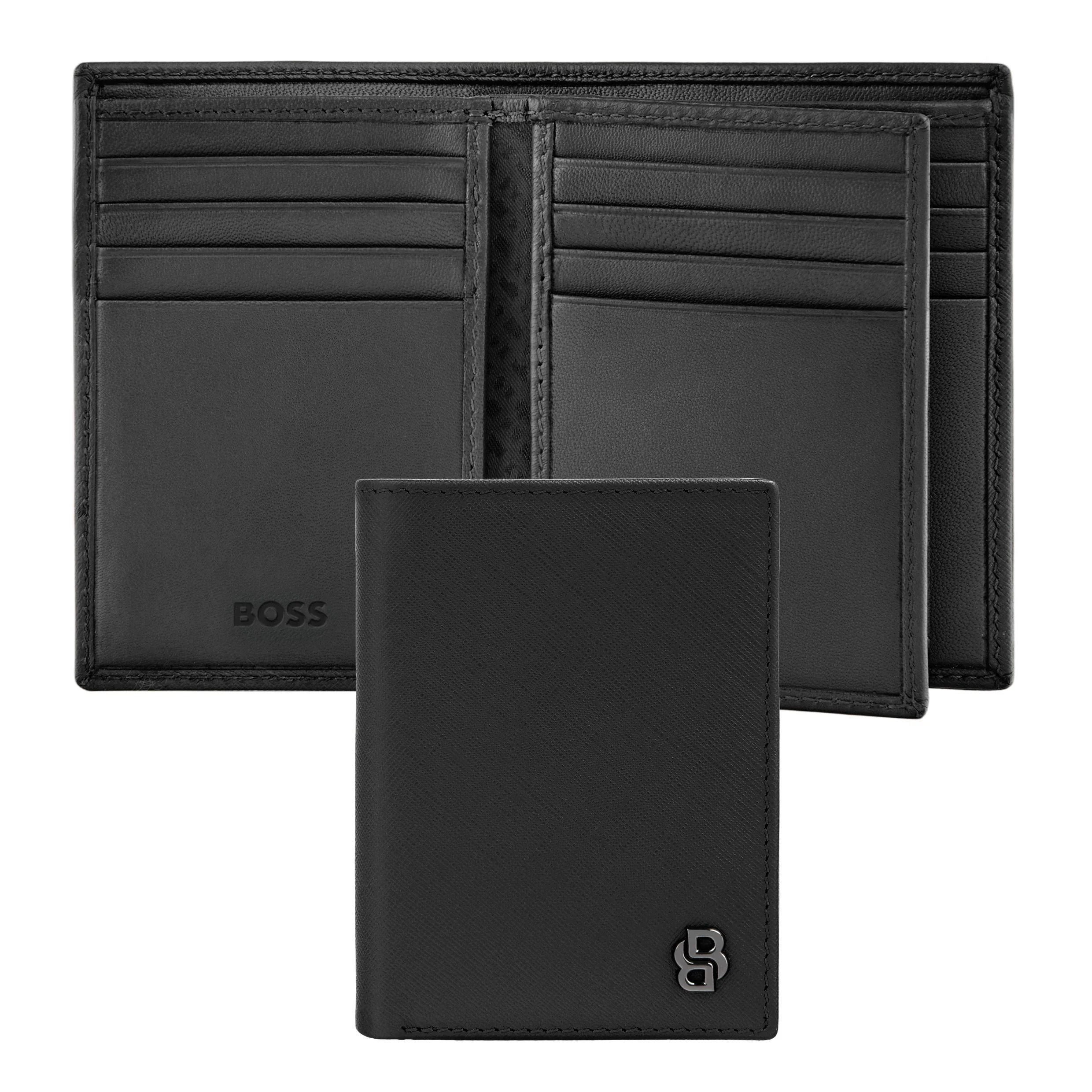 Картхолдер Hugo Boss Double B Saffiano HLF526A черный купить,69000