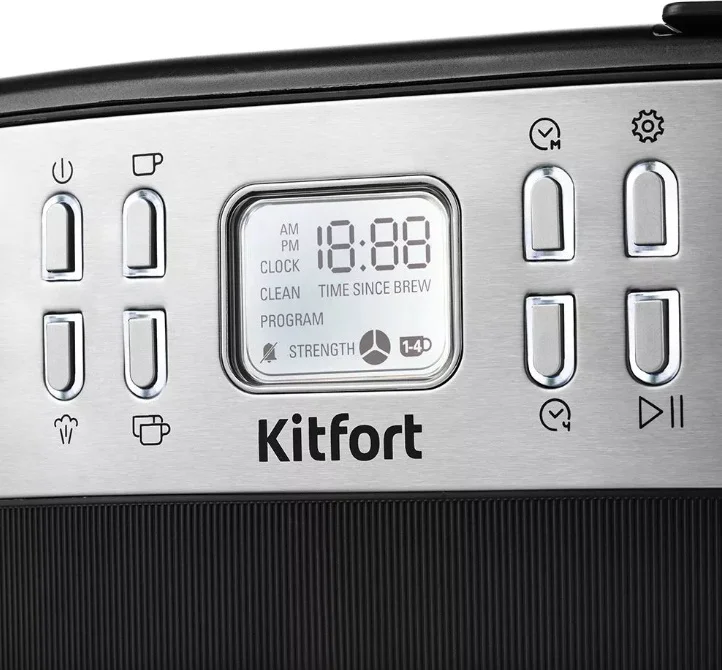 Кофеварка Kitfort КТ-771 черная купить,0