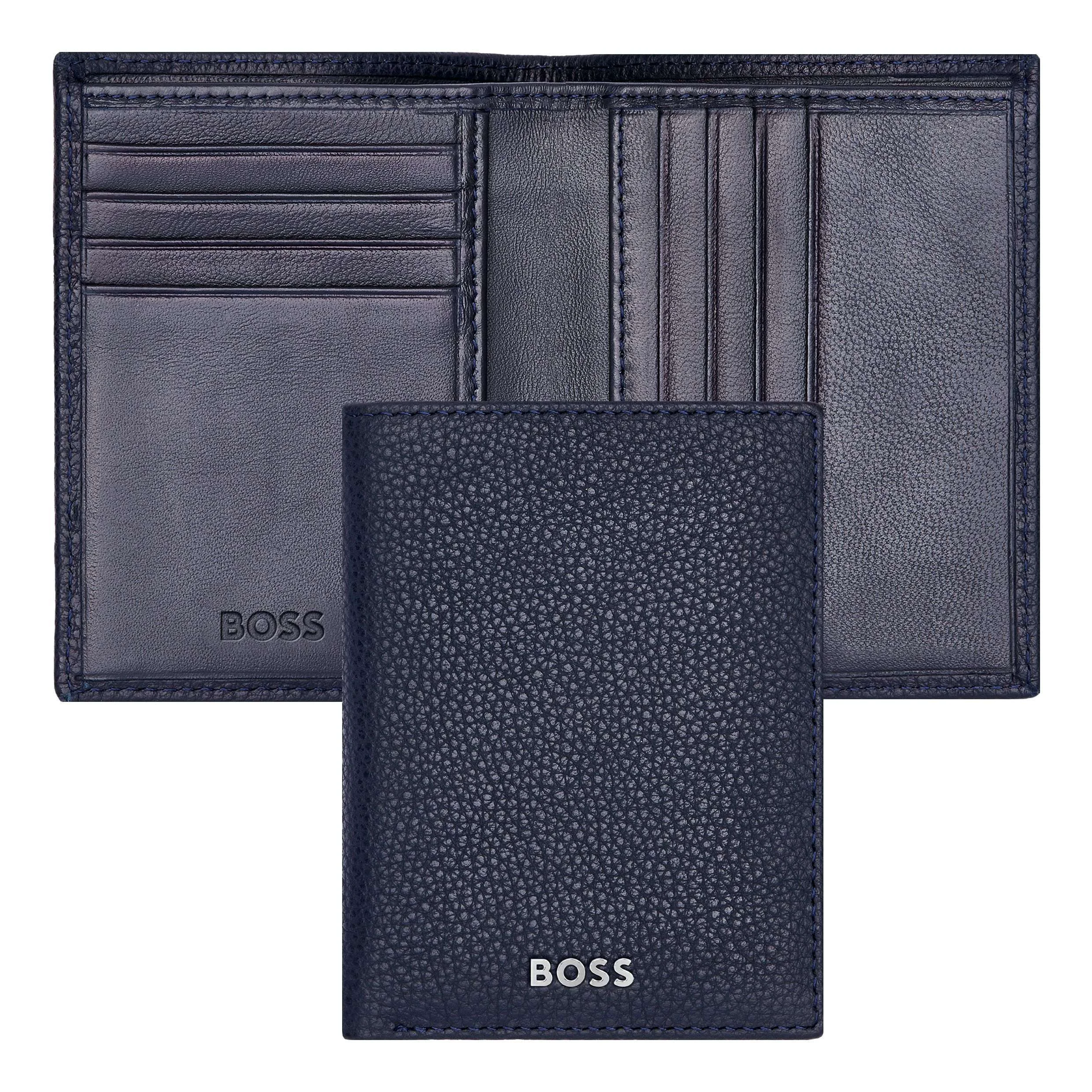 Картхолдер Hugo Boss Classic Grained HLE416N темно-синий купить,59000