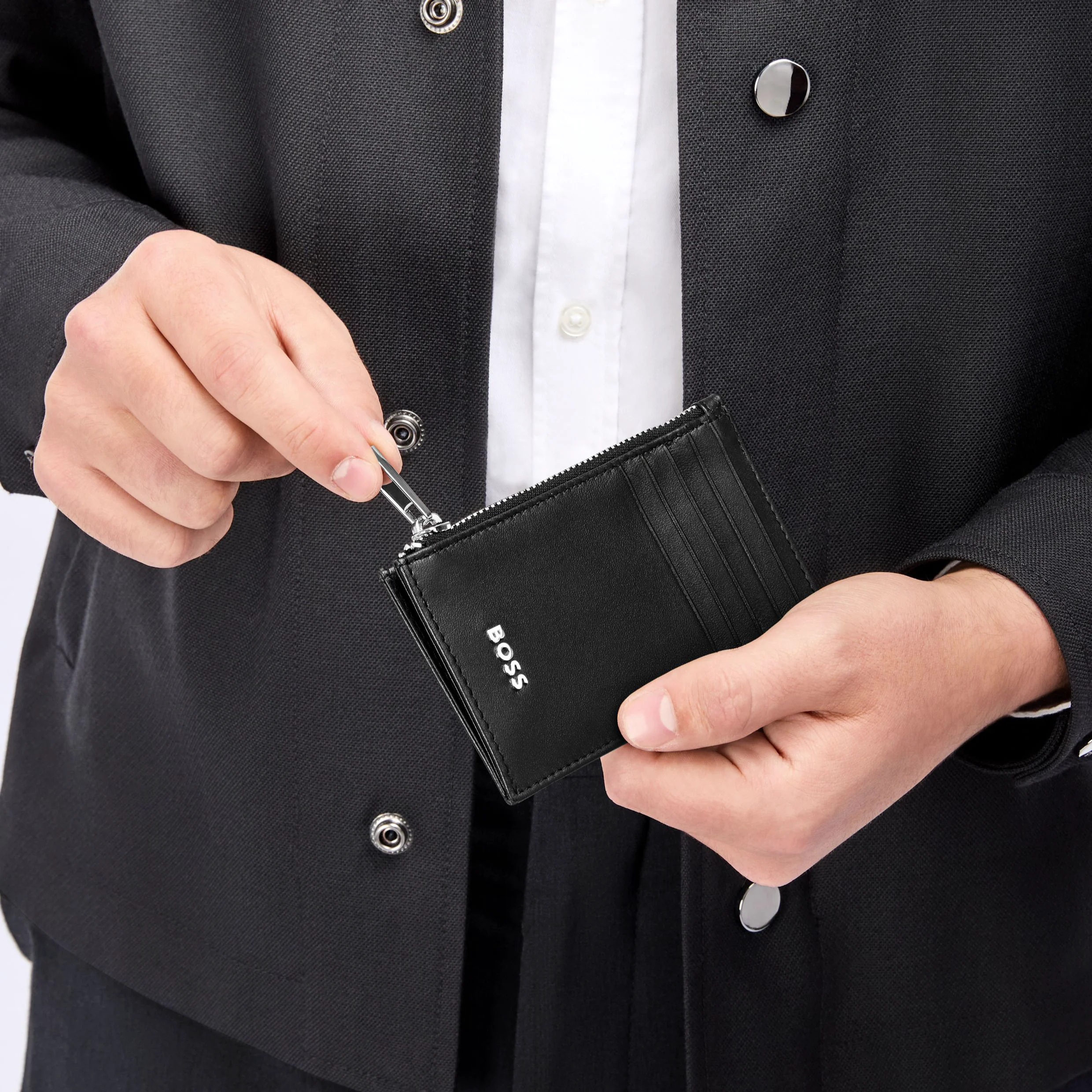 Картхолдер Hugo Boss Classic Smooth HLK503A черный купить,69000