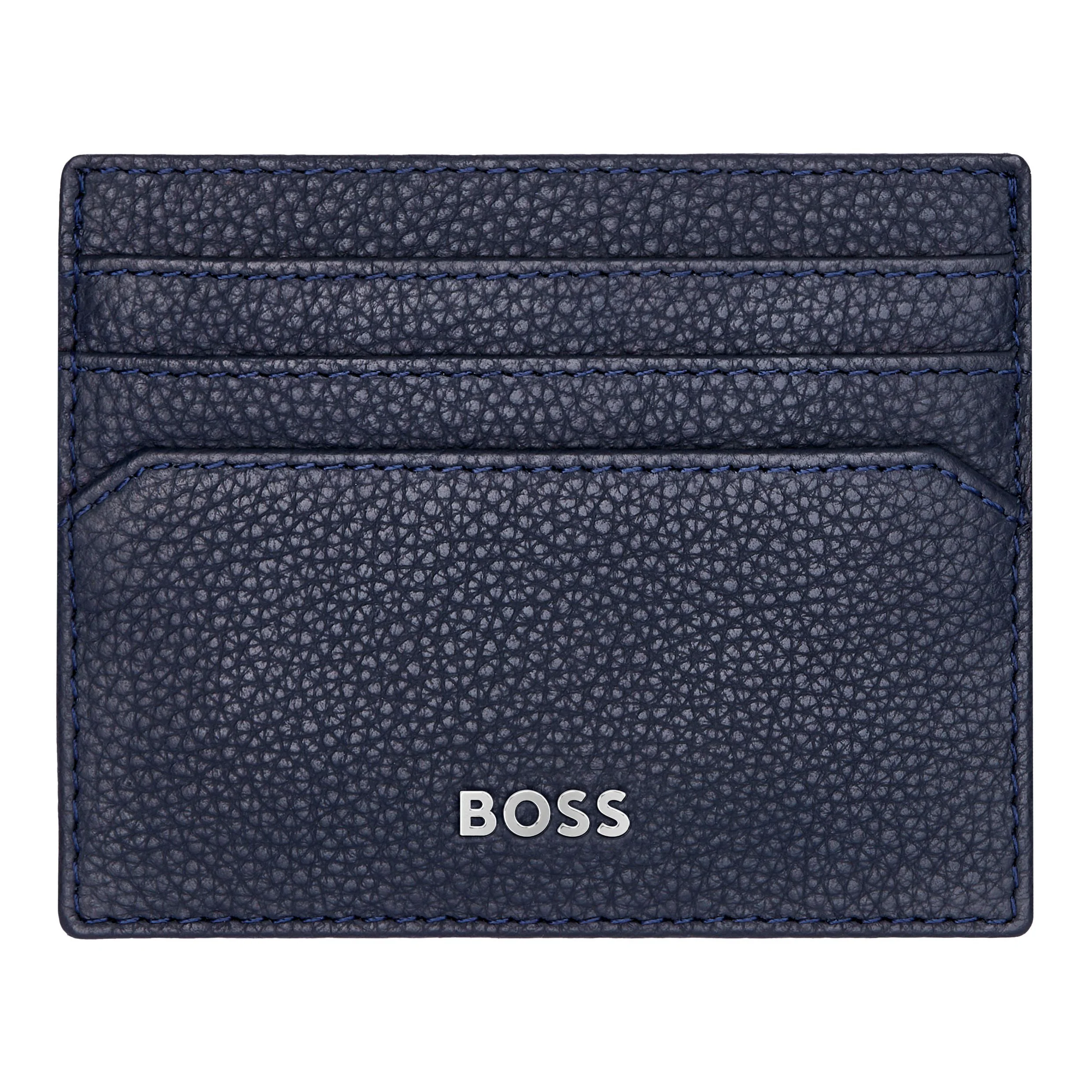 Картхолдер Hugo Boss Classic Grained HLC416N темно-синий купить,48000