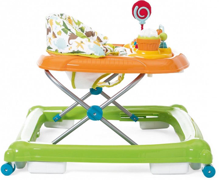 Ходунки Chicco Baby Walker Circus Green wave зеленые купить,NaN