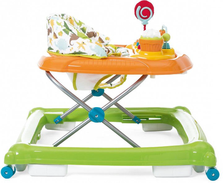 Ходунки Chicco Baby Walker Circus Green wave зеленые купить,NaN