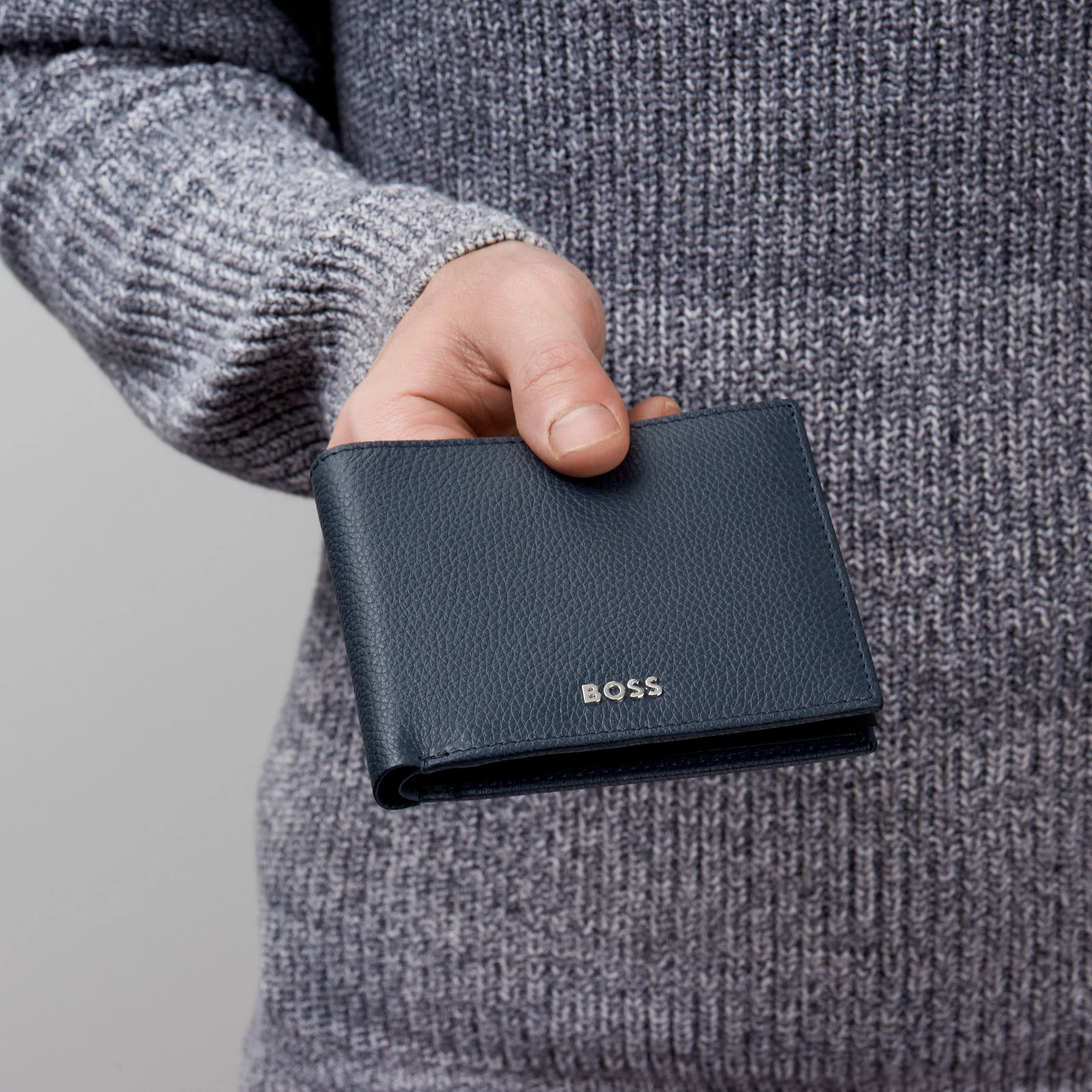Портмоне Hugo Boss Classic Grained HLM416N темно-синее купить,79000