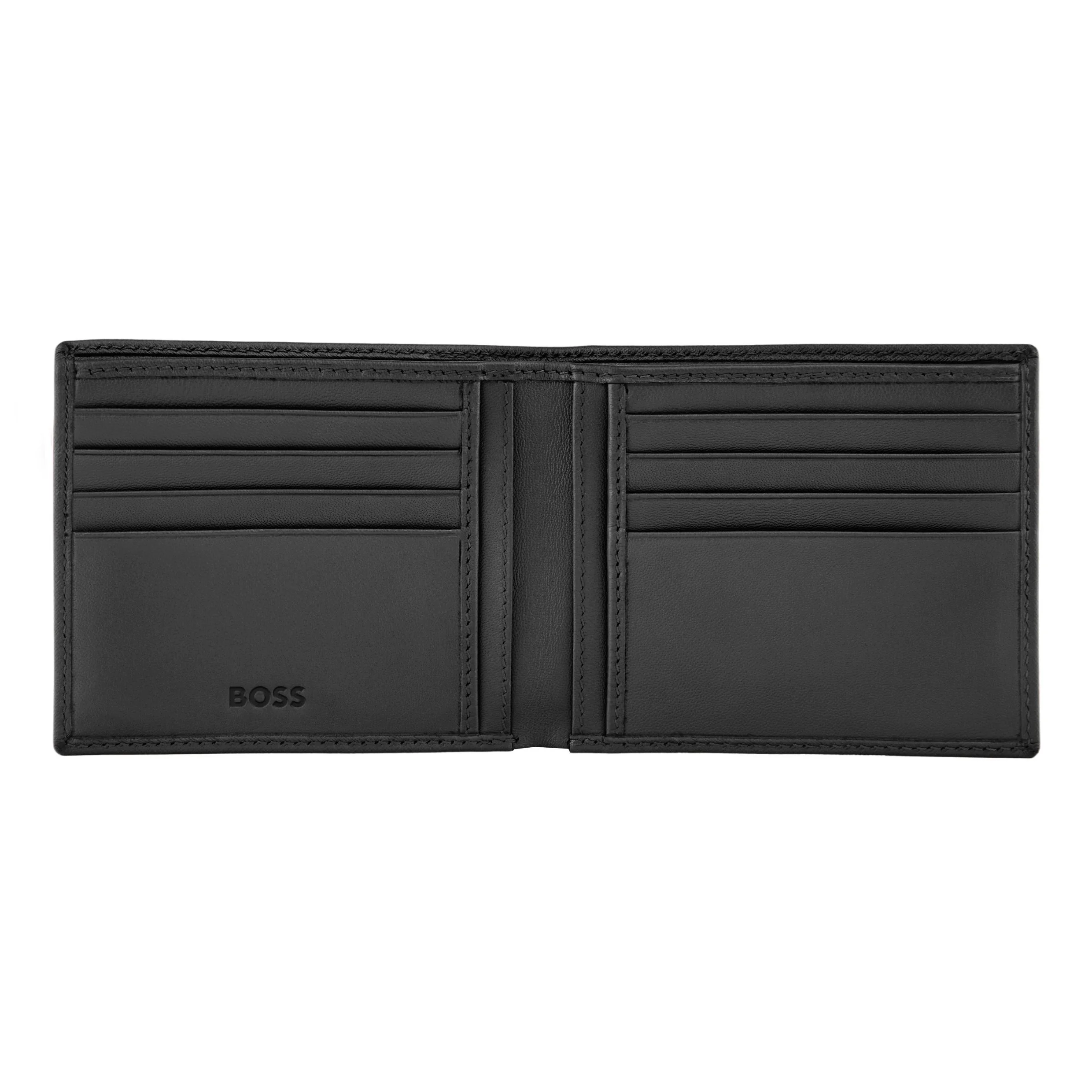 Портмоне Hugo Boss Double B Saffiano HLW526A черное купить,76000