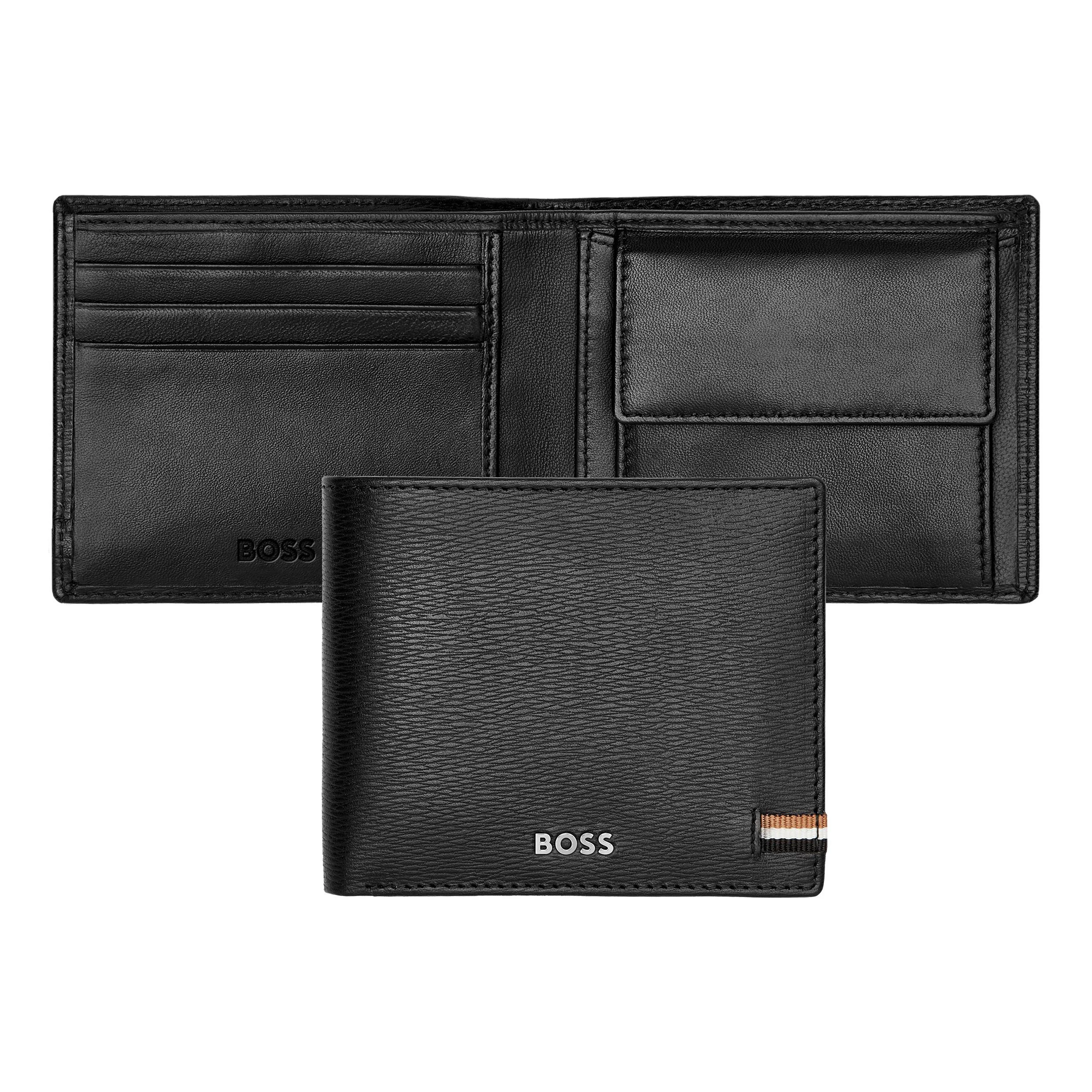 Портмоне Hugo Boss Iconic HLM421A черное купить,79000