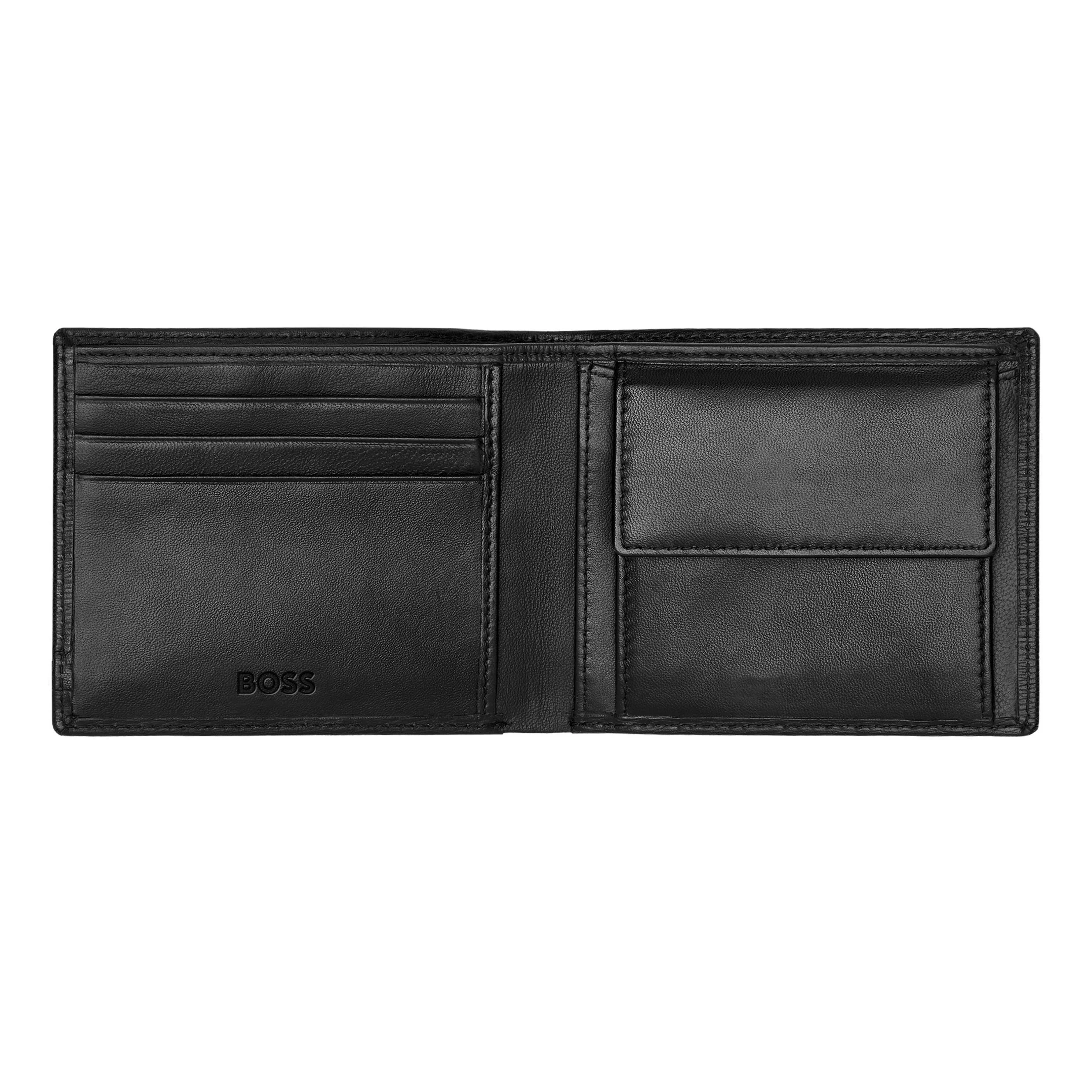 Портмоне Hugo Boss Iconic HLM421A черное купить,79000