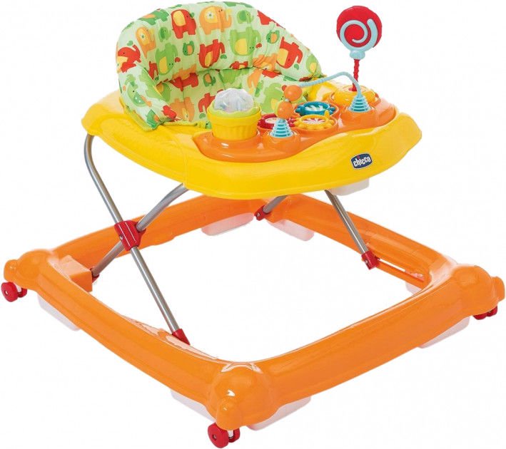 Ходунки Chicco Baby Walker Circus Orange Wave оранжевые купить,NaN