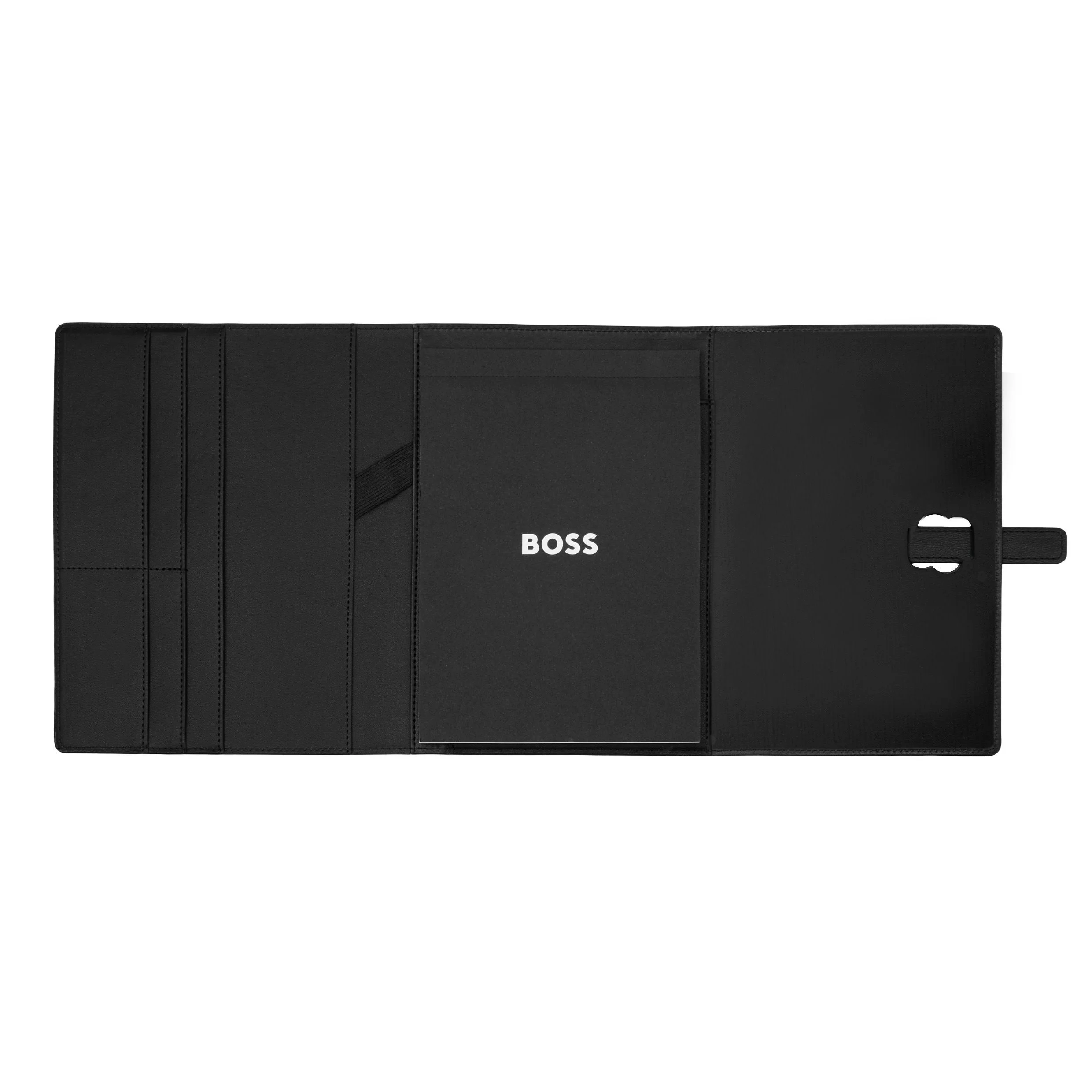 Папка для документов Hugo Boss Double B HDM520A A5 черно-золотистая купить,89000