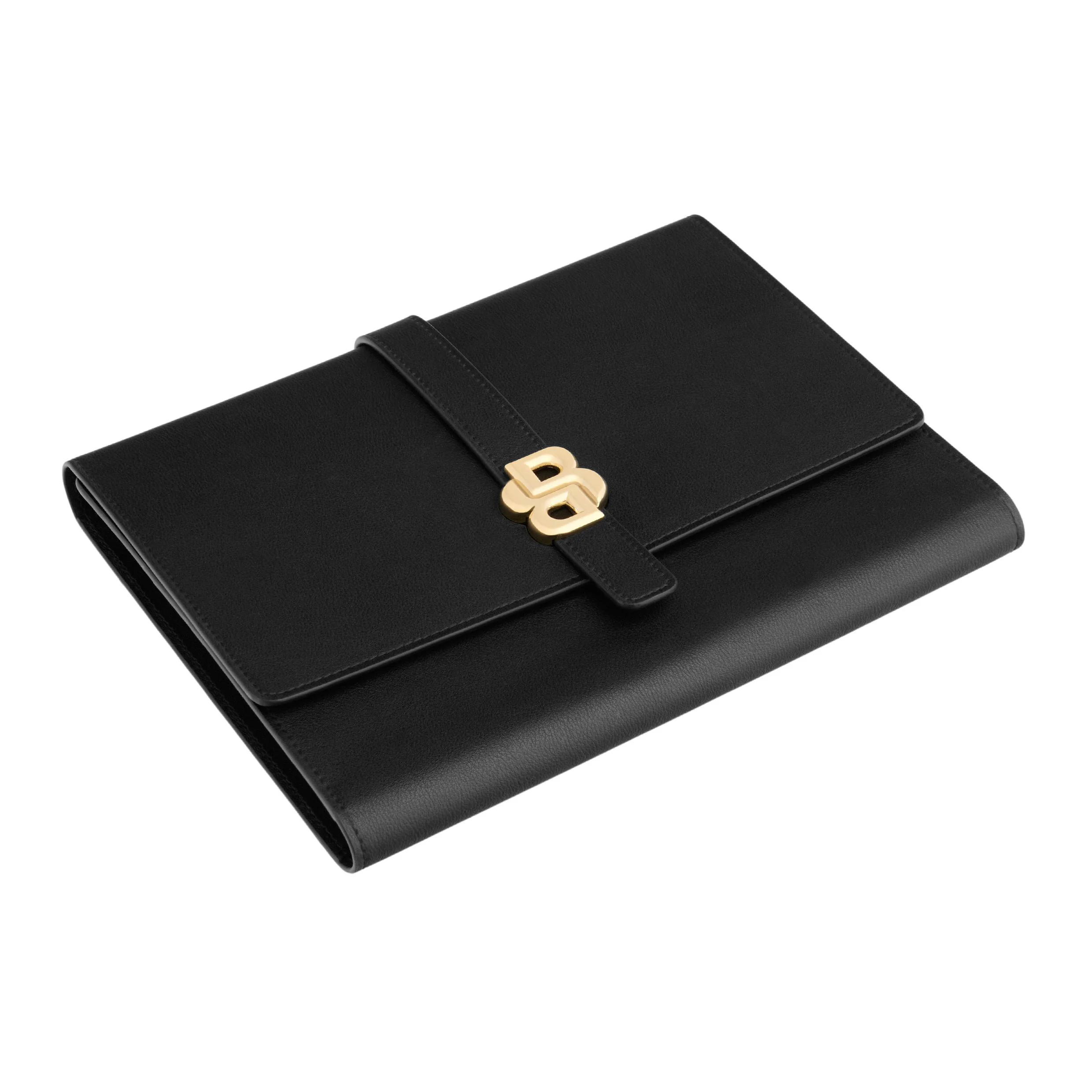Папка для документов Hugo Boss Double B HDM520A A5 черно-золотистая купить,89000