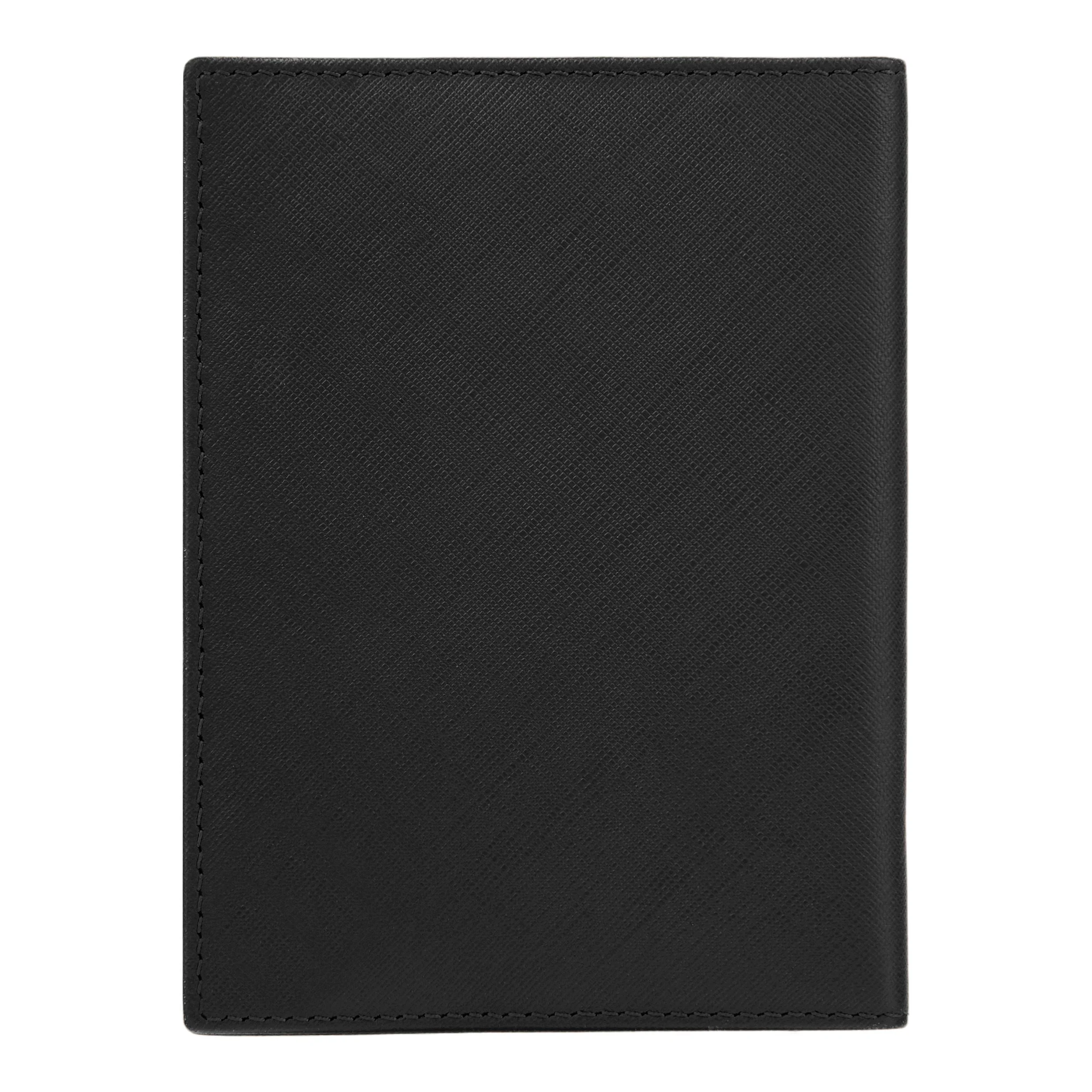 Обложка для паспорта Hugo Boss Double B Saffiano HLP526A черная купить,69000