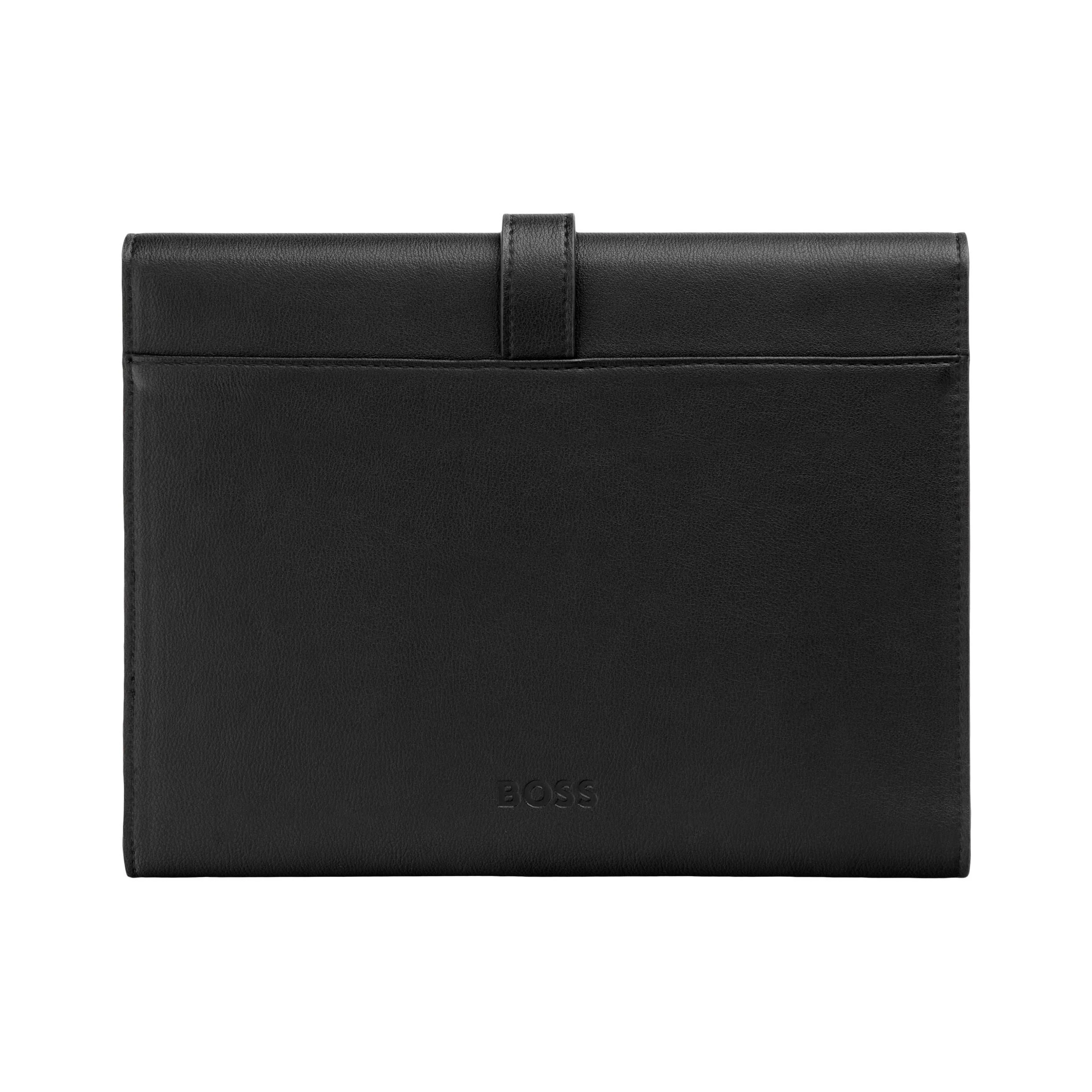 Папка для документов Hugo Boss Double B HDM520A A5 черно-золотистая купить,89000