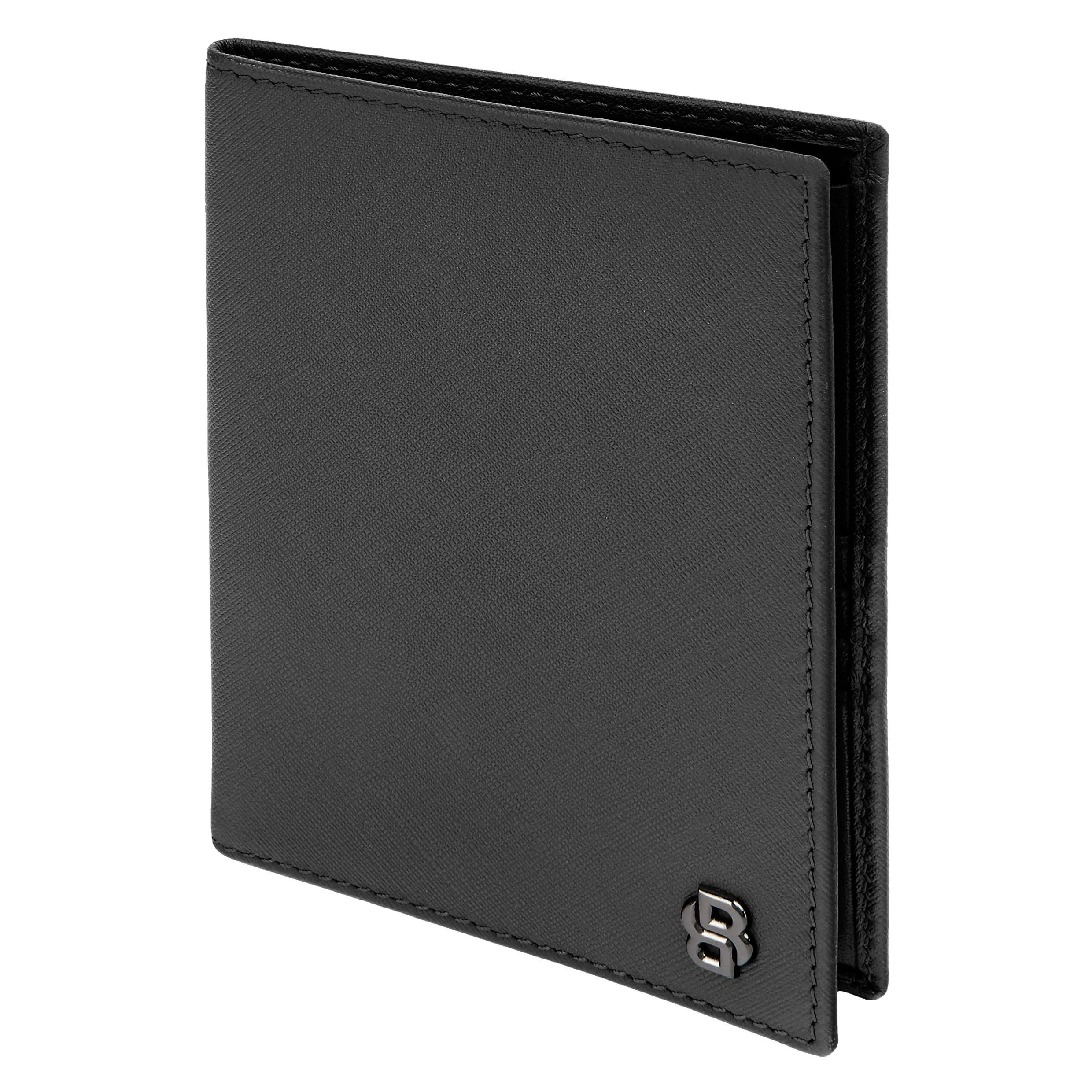 Обложка для паспорта Hugo Boss Double B Saffiano HLP526A черная купить,69000