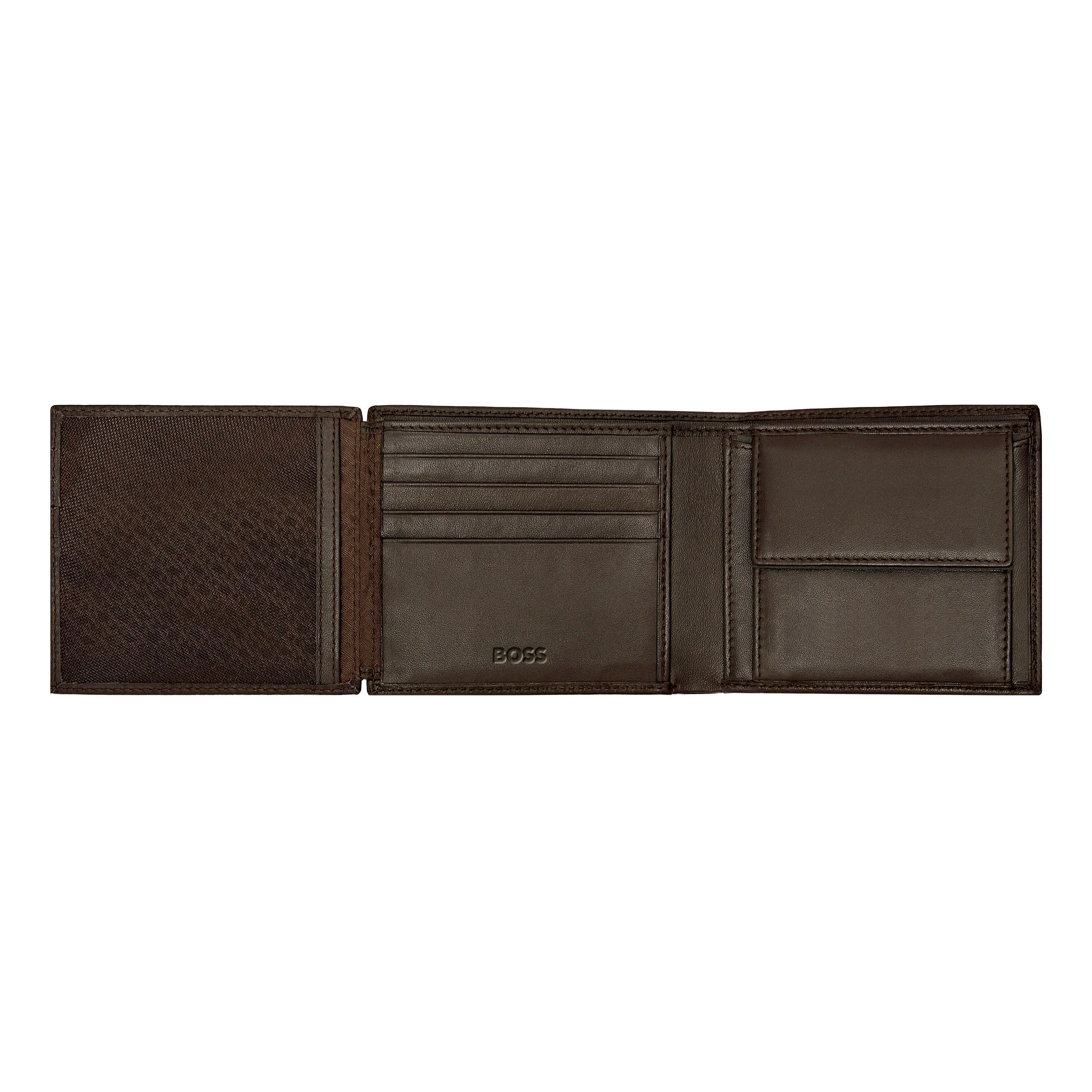 Портмоне Hugo Boss Classic Smooth HLN403Y с клапаном темно-коричневое купить,79000