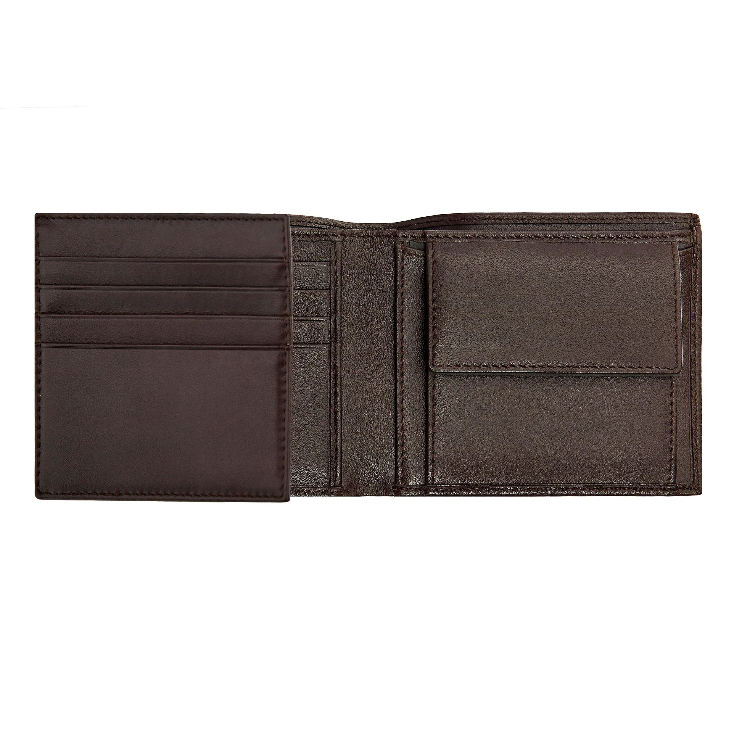 Портмоне Hugo Boss Classic Smooth HLN403Y с клапаном темно-коричневое купить,79000