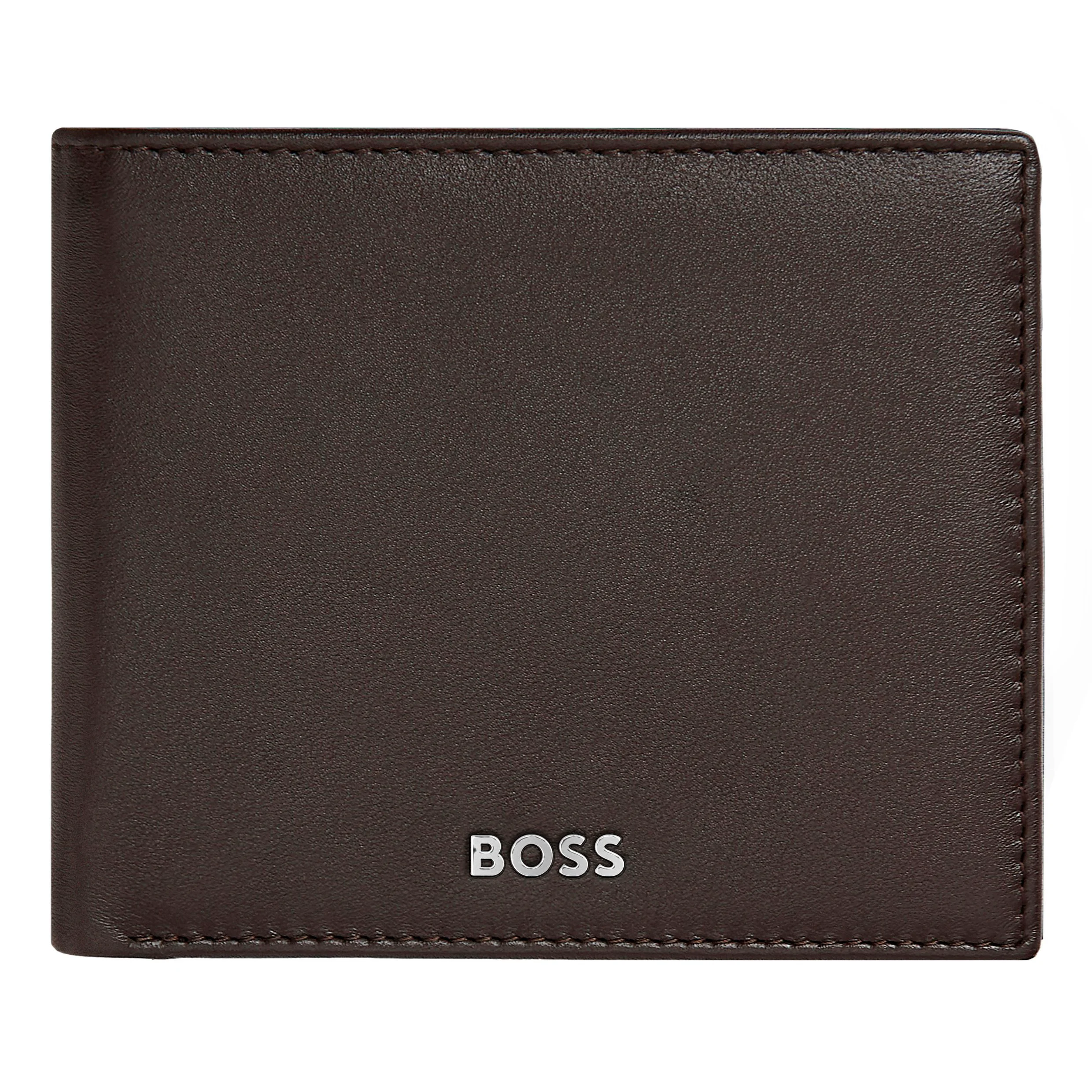 Портмоне Hugo Boss Classic Smooth HLN403Y с клапаном темно-коричневое купить,79000