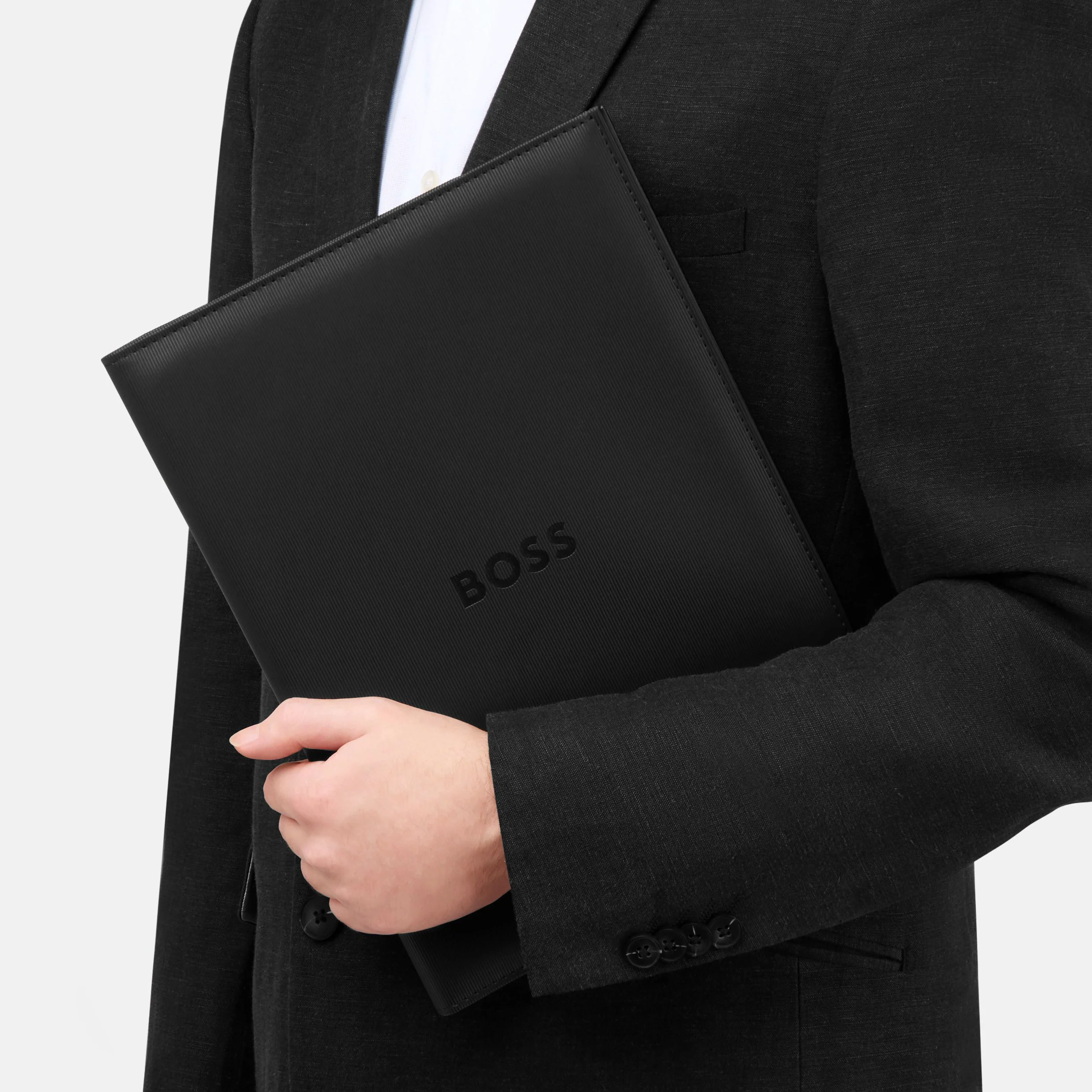 Папка для документов Hugo Boss Formation Line HDF409A A4 черная купить,89000