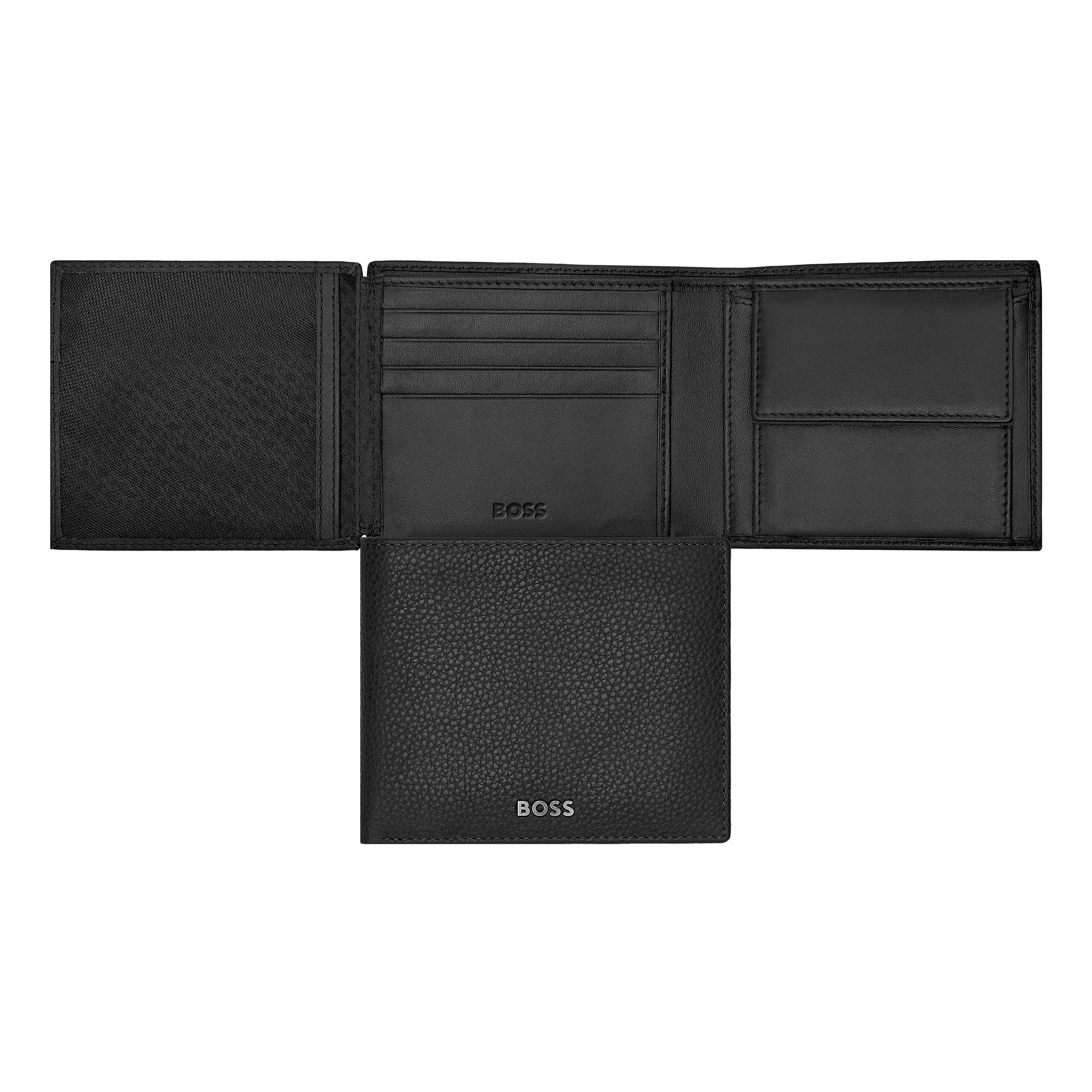 Портмоне Hugo Boss Classic Grained HLN416A с клапаном черное купить,79000