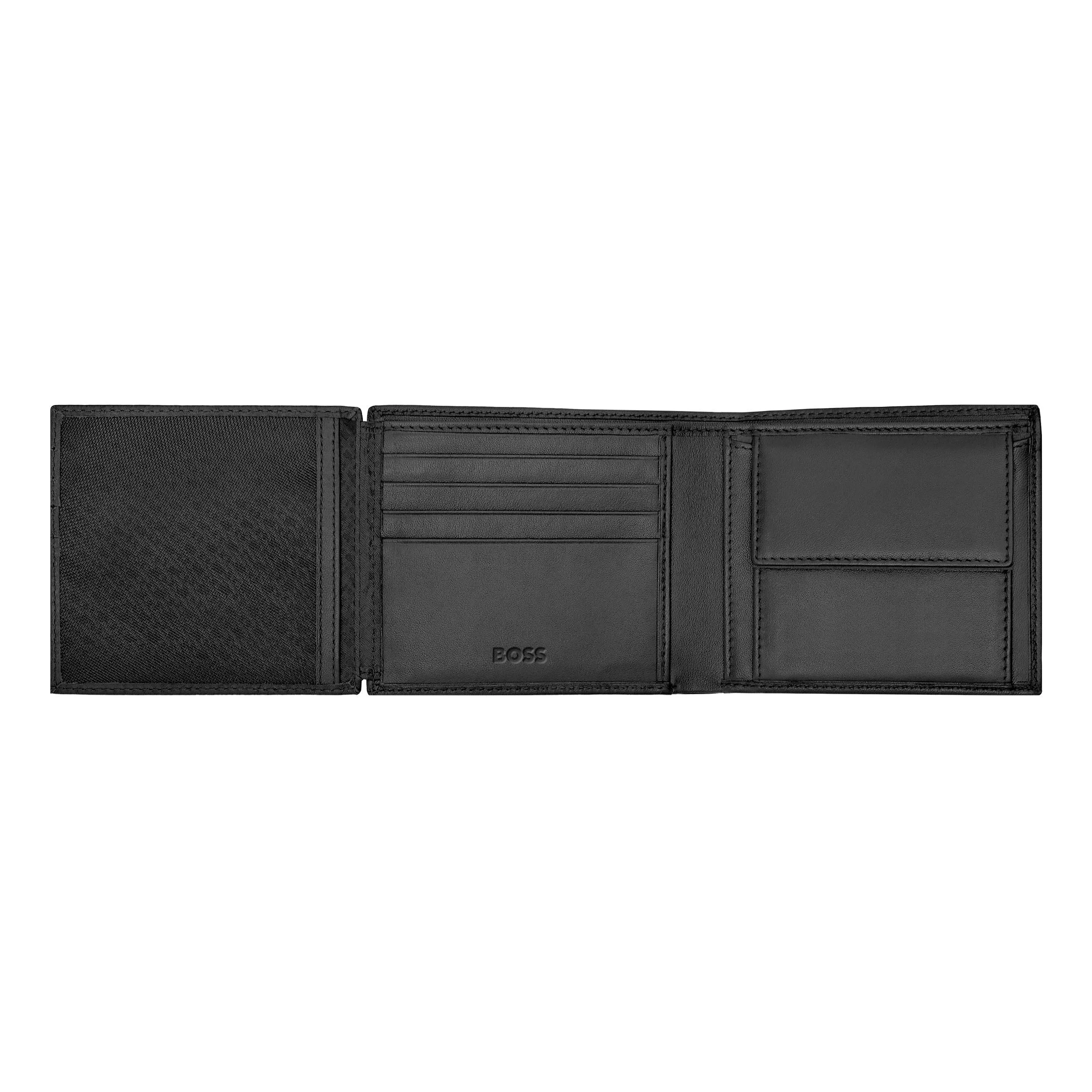 Портмоне Hugo Boss Classic Grained HLN416A с клапаном черное купить,79000