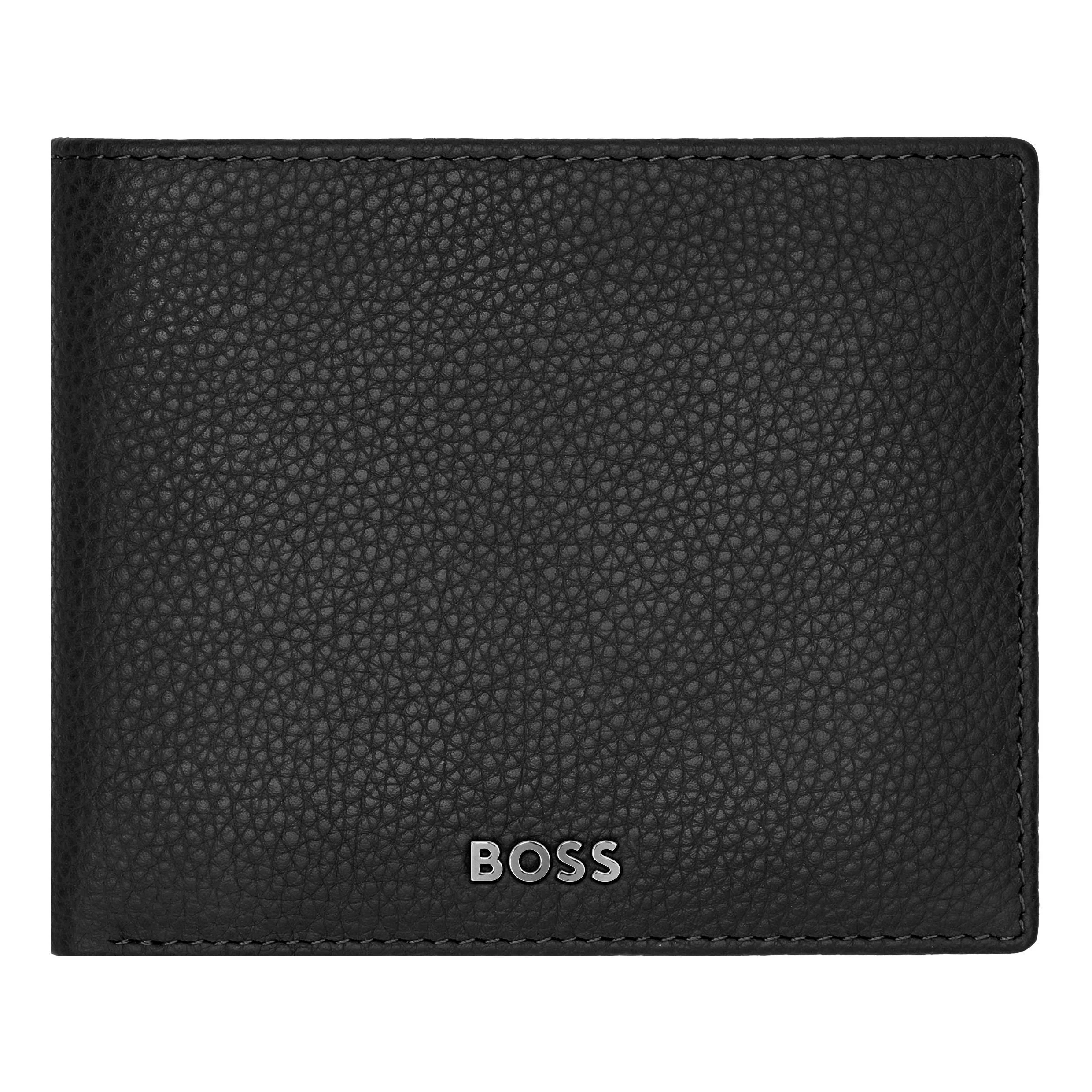 Портмоне Hugo Boss Classic Grained HLN416A с клапаном черное купить,79000