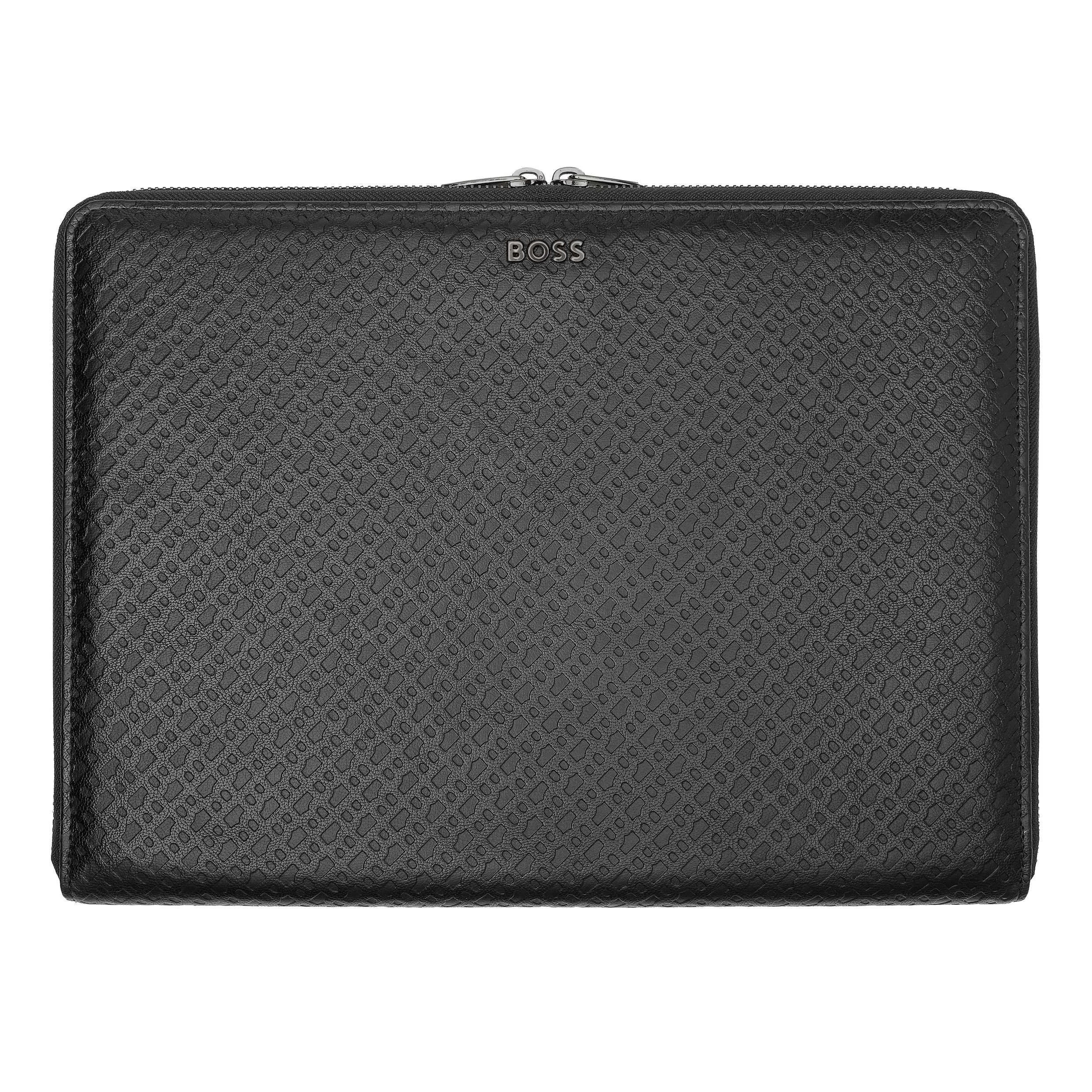 Папка для документов Hugo Boss Monogram Zipped HTA411A A4 черная купить,118000