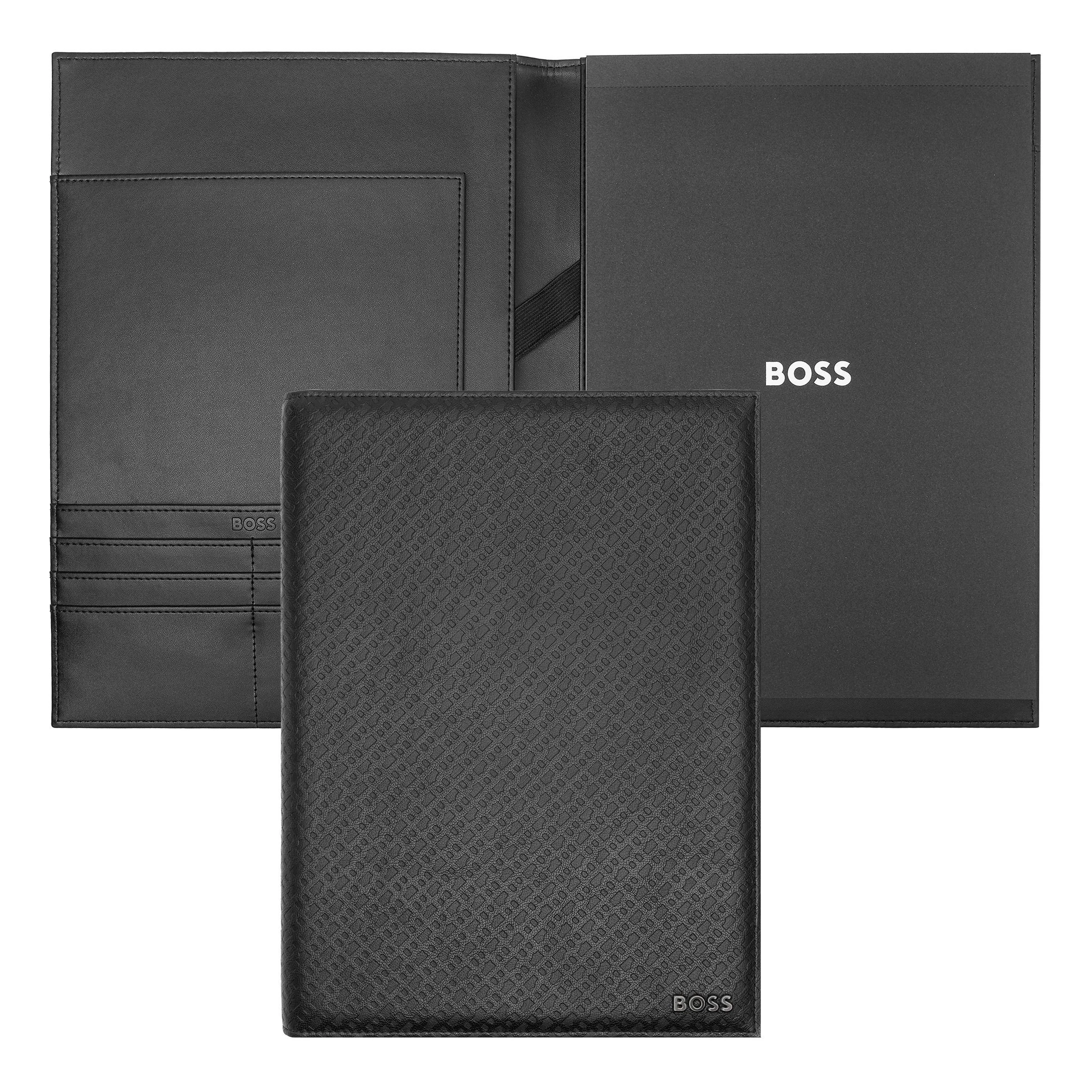 Папка для документов Hugo Boss Monogram HDF412A A4 черная купить,99000