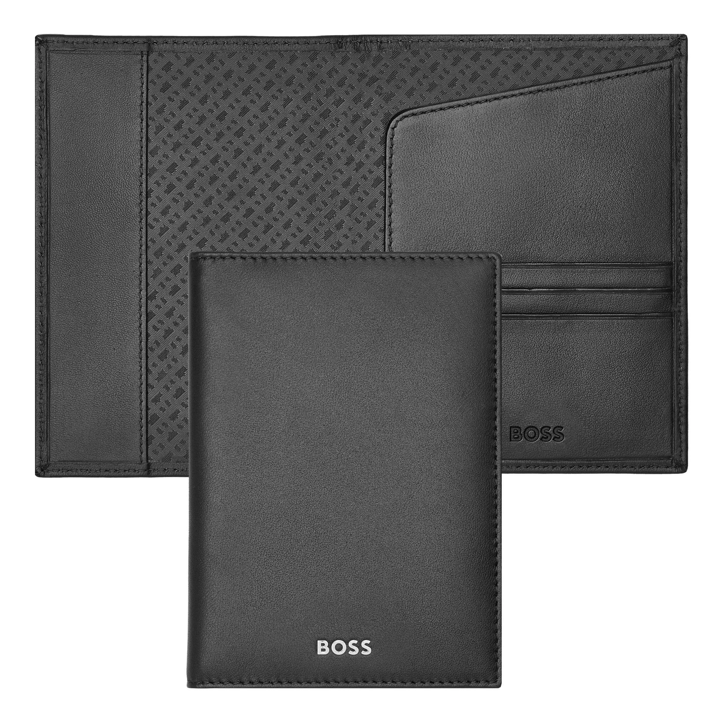 Обложка для паспорта Hugo Boss Classic Smooth HLP403A черная купить,69000