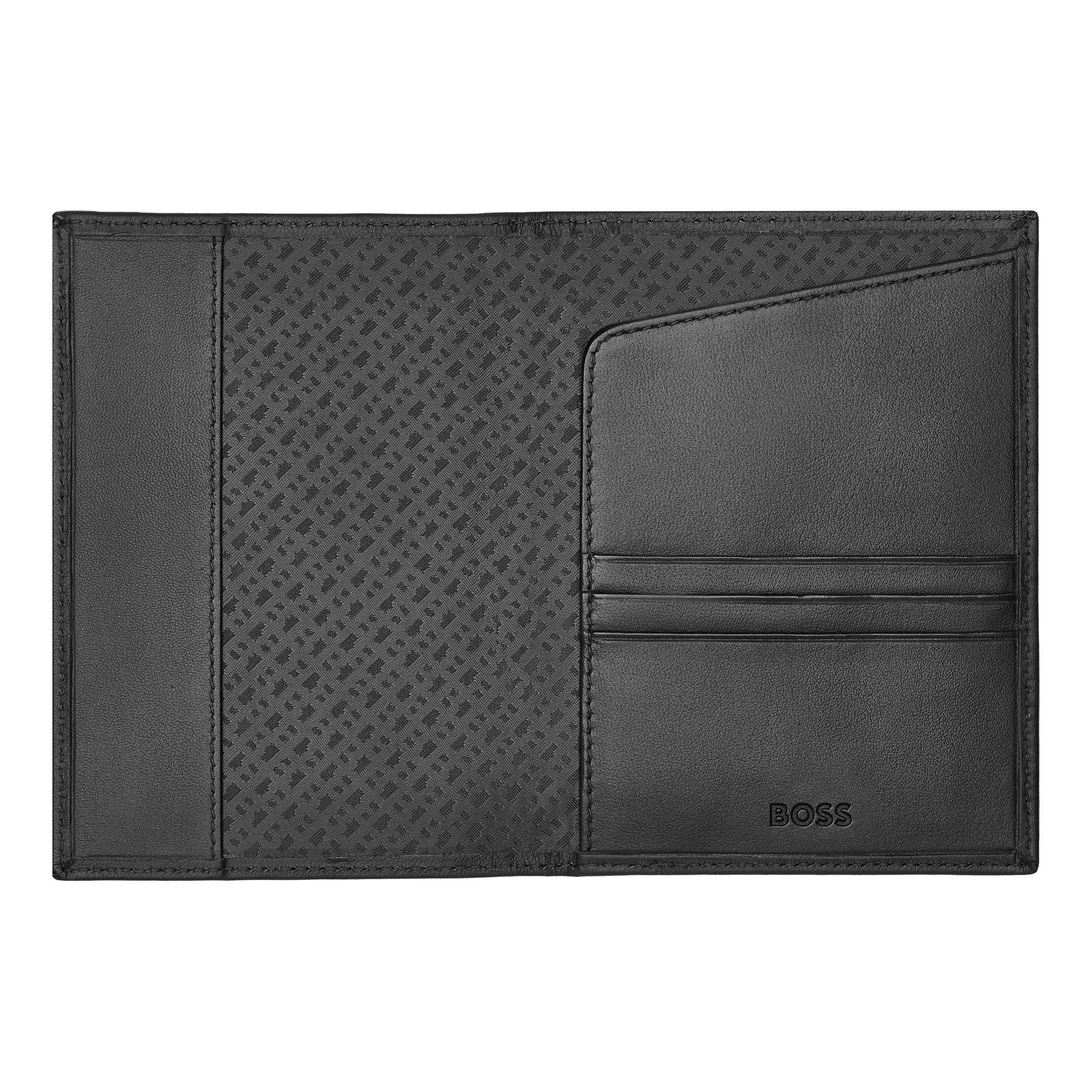 Обложка для паспорта Hugo Boss Classic Smooth HLP403A черная купить,69000