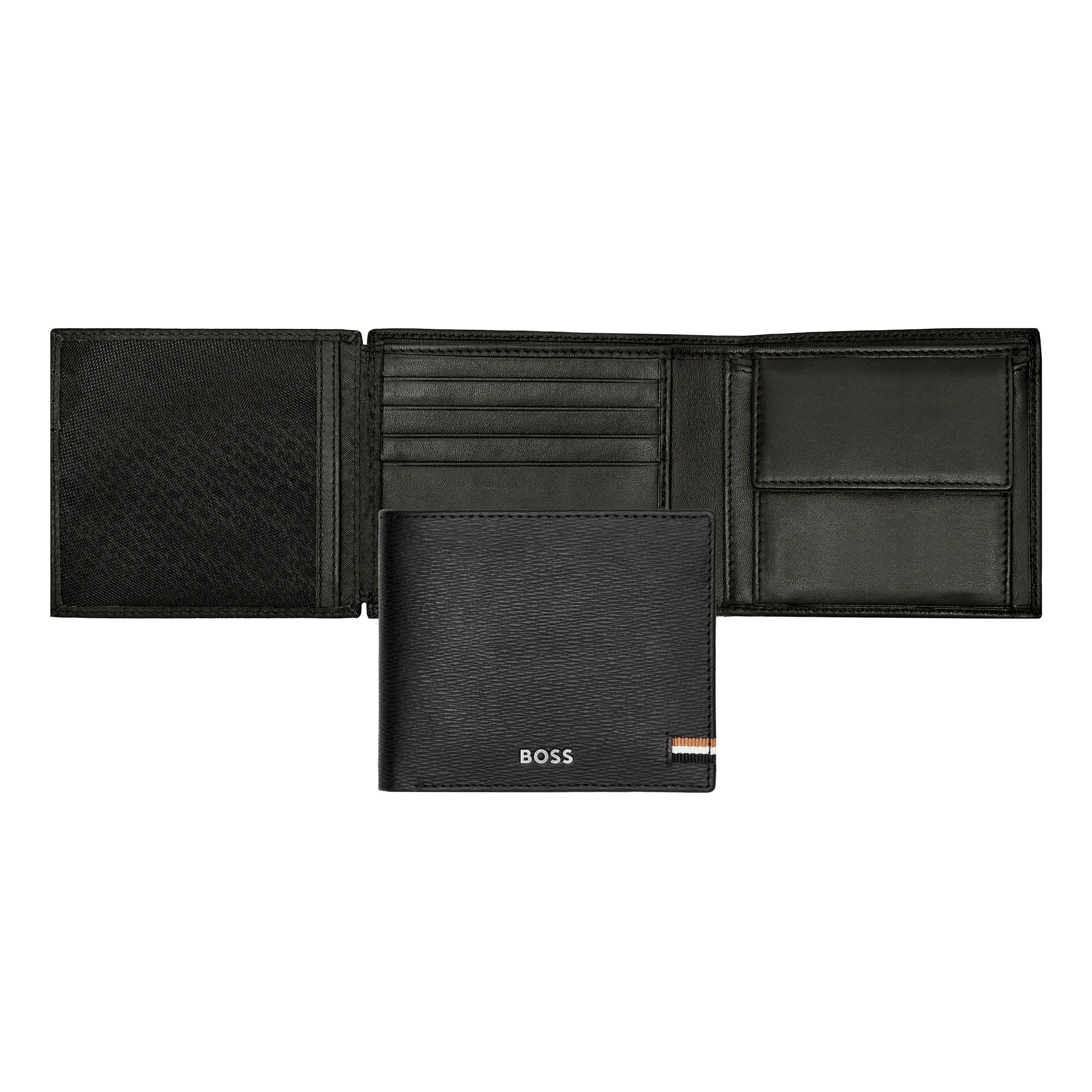 Портмоне Hugo Boss Iconic HLN421A с клапаном черное купить,79000
