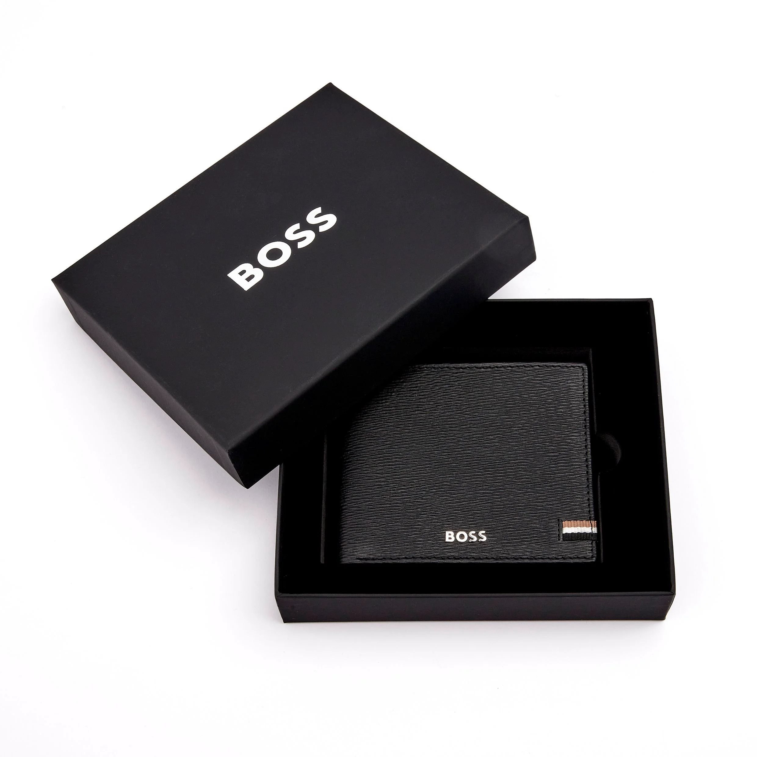 Портмоне Hugo Boss Iconic HLN421A с клапаном черное купить,79000