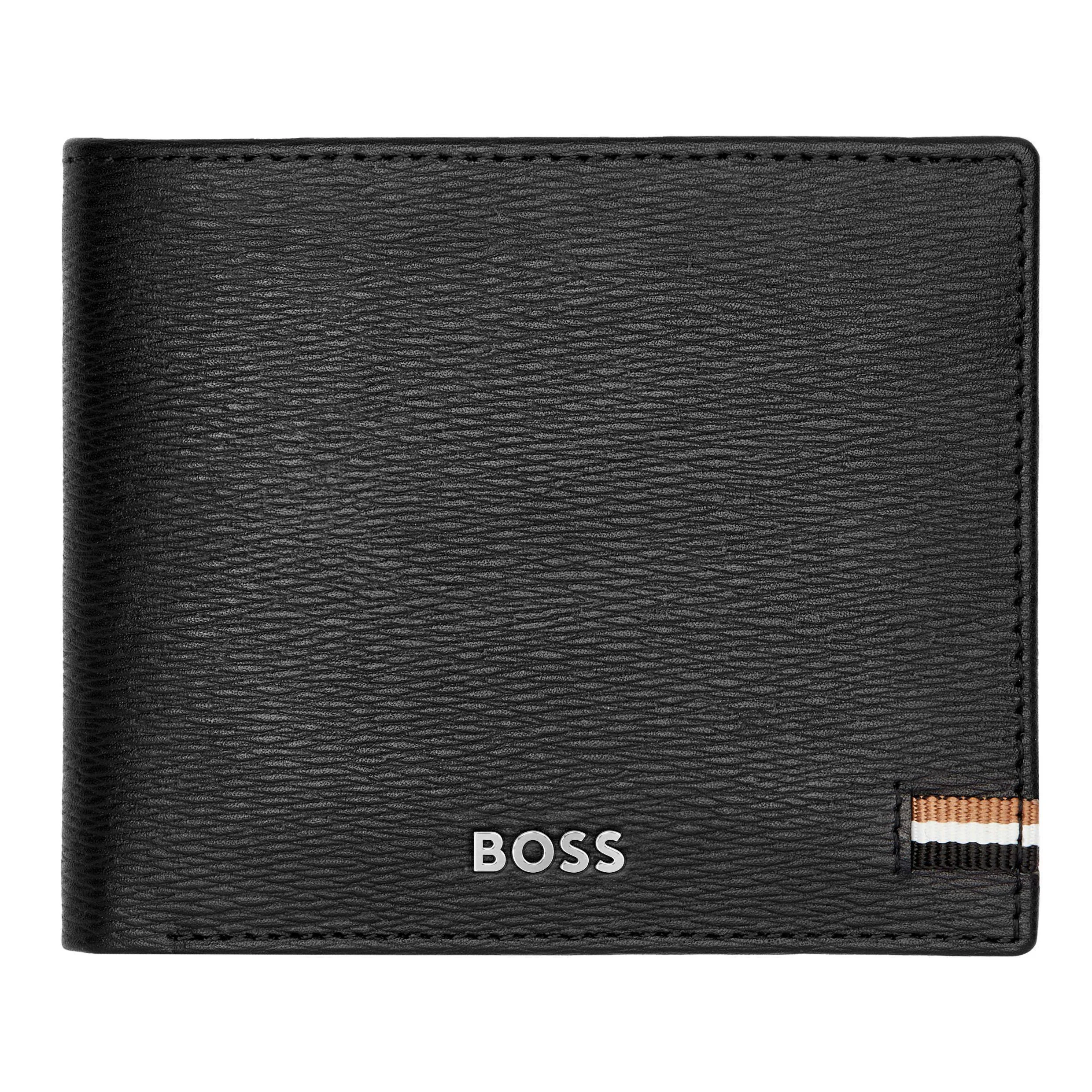 Портмоне Hugo Boss Iconic HLN421A с клапаном черное купить,79000