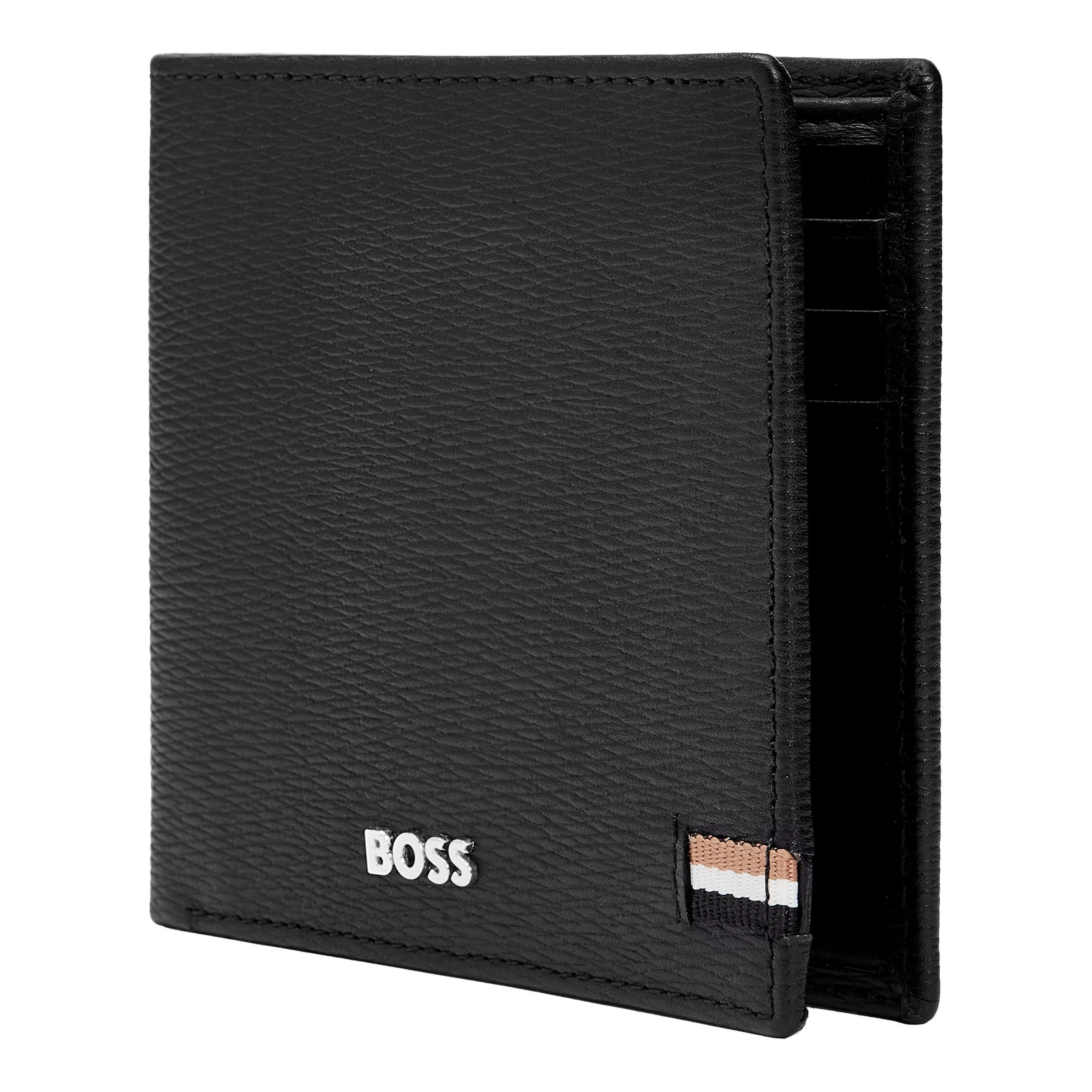 Портмоне Hugo Boss Iconic HLN421A с клапаном черное купить,79000