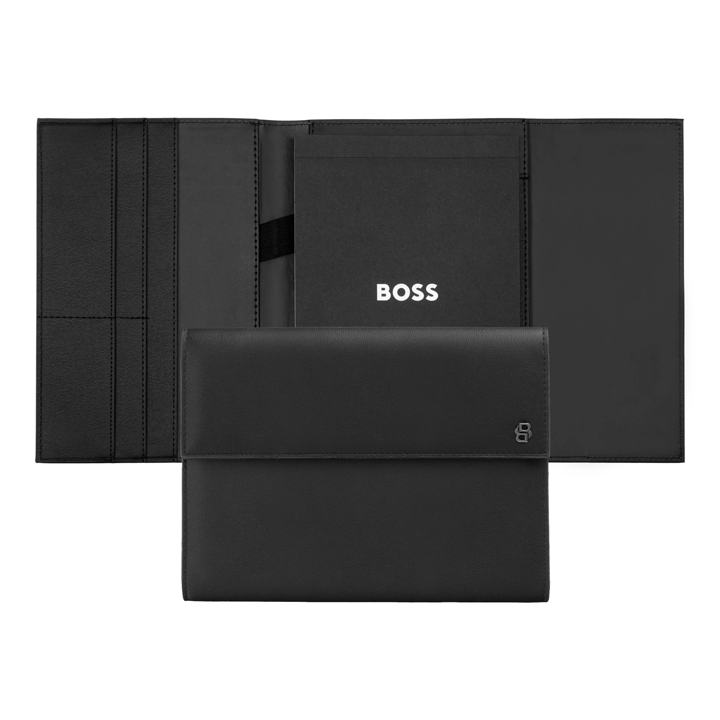 Папка для документов Hugo Boss Double B HDM519D A5 черная купить,89000