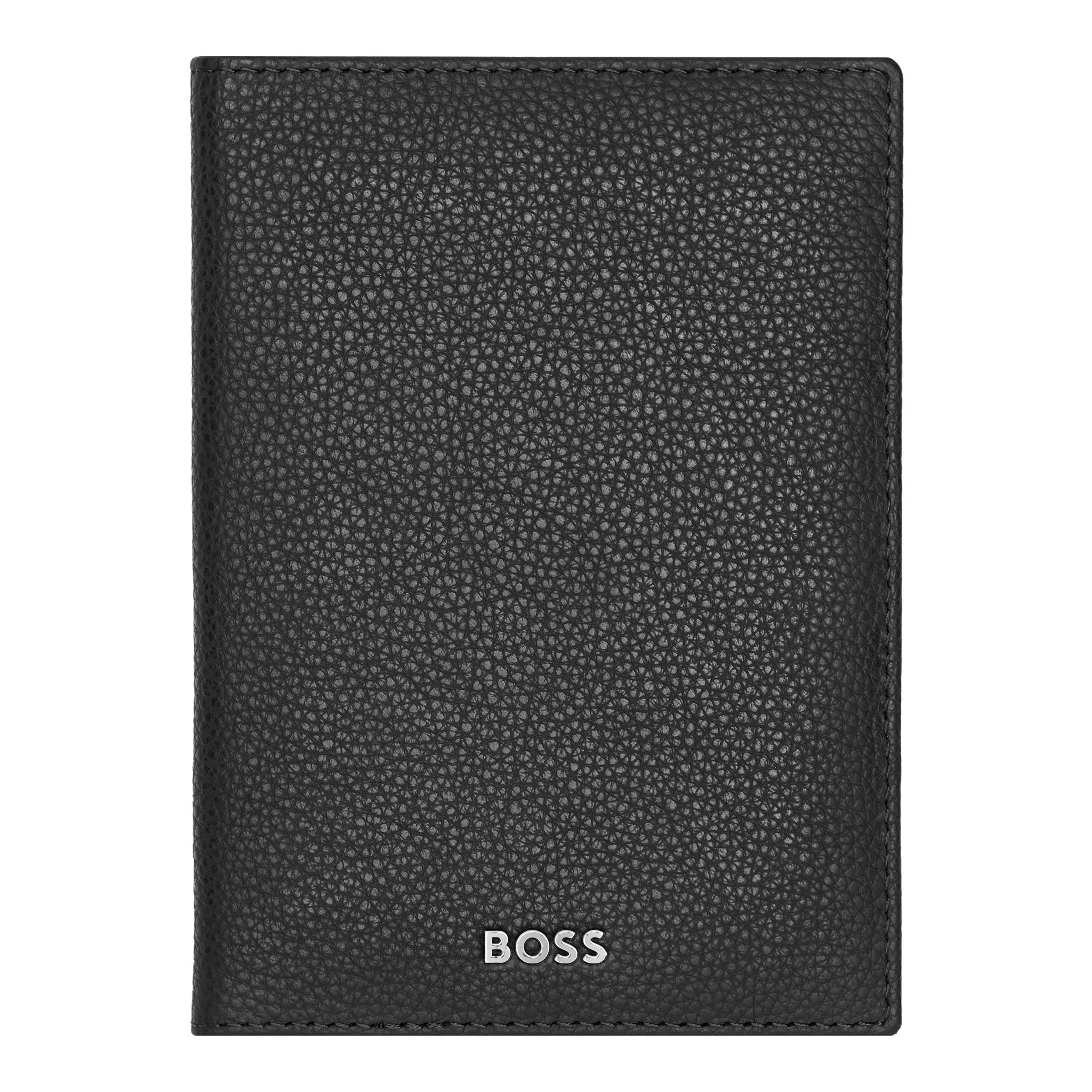 Обложка для паспорта Hugo Boss Classic Grained HLP416A черная купить,69000