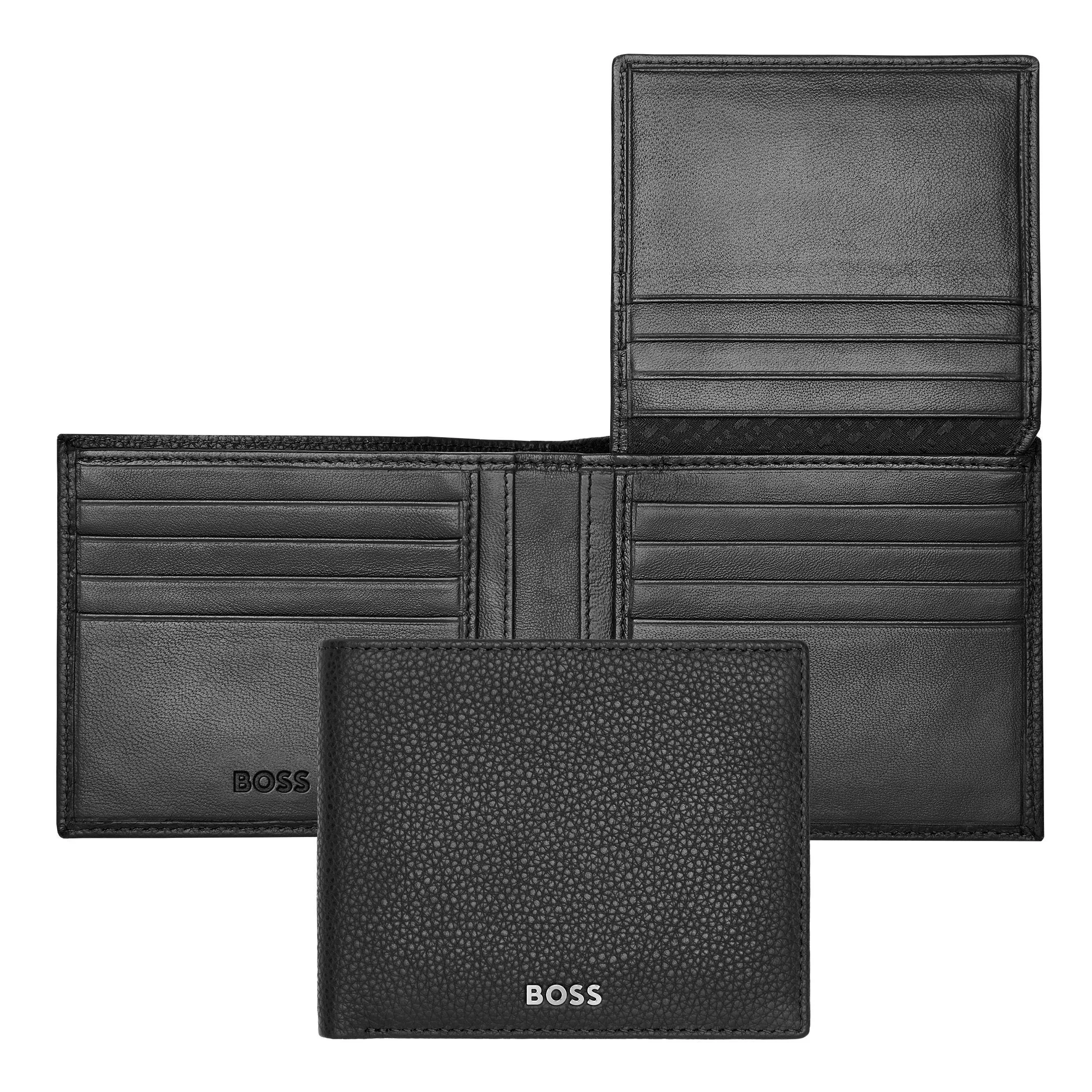 Портмоне Hugo Boss Classic Grained HLY416A с клапаном черное купить,89000