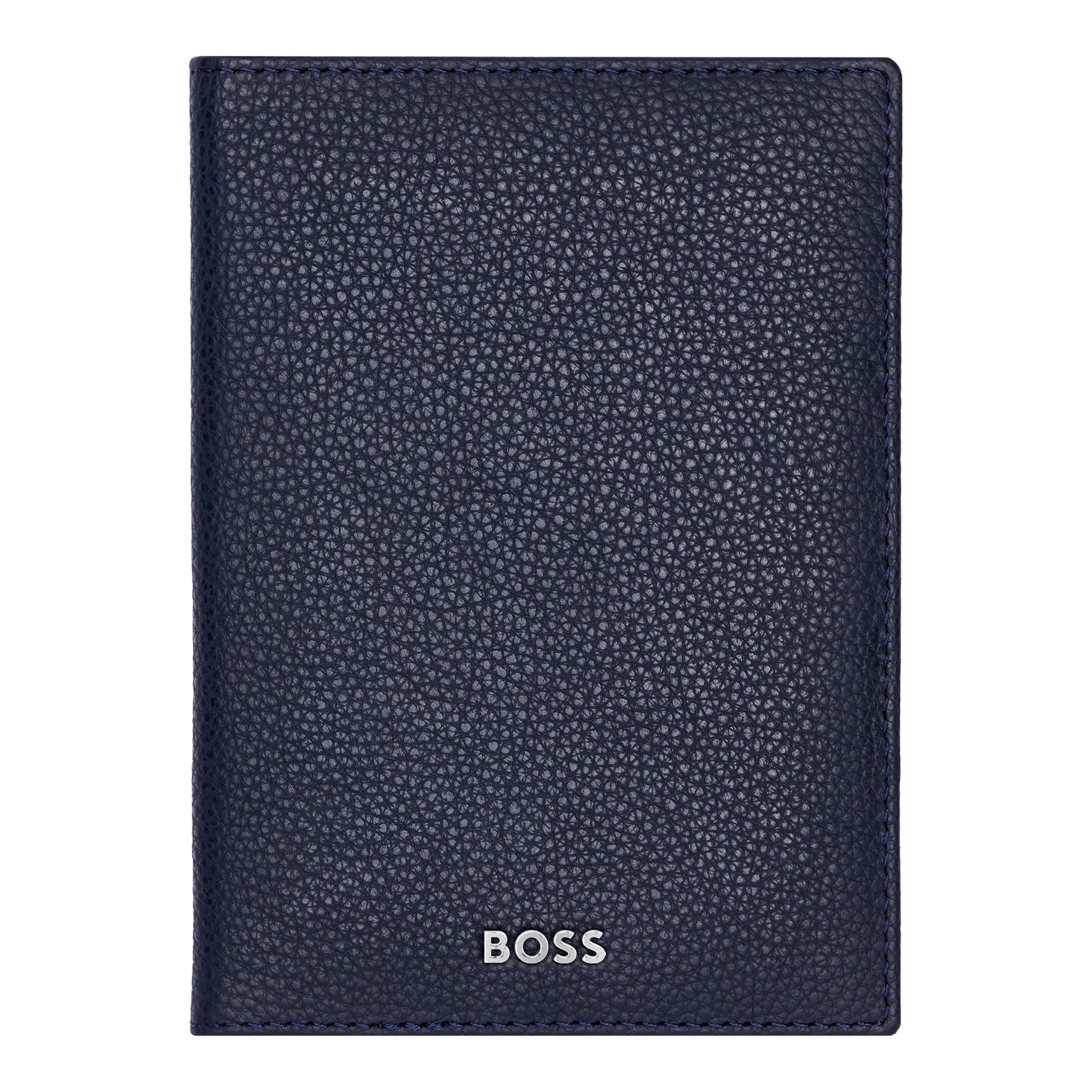 Обложка для паспорта Hugo Boss Classic Grained HLP416N темно-синяя купить,69000