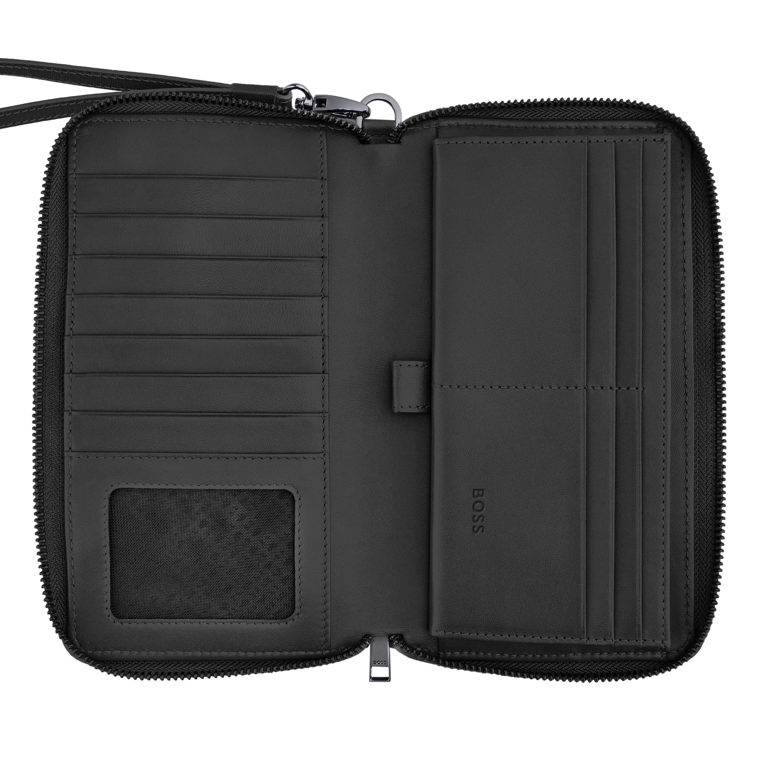Портмоне Hugo Boss Double B Saffiano HLL526A черное купить,134900