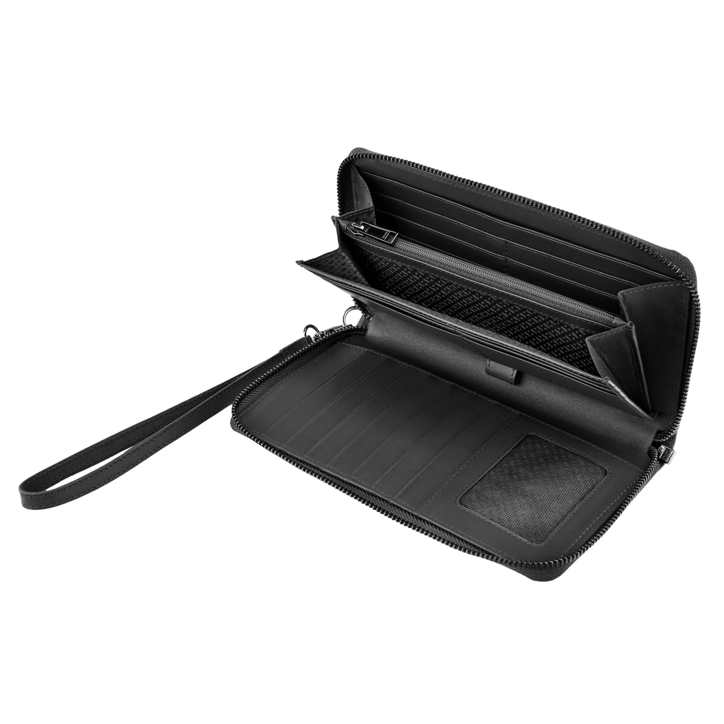 Портмоне Hugo Boss Double B Saffiano HLL526A черное купить,134900