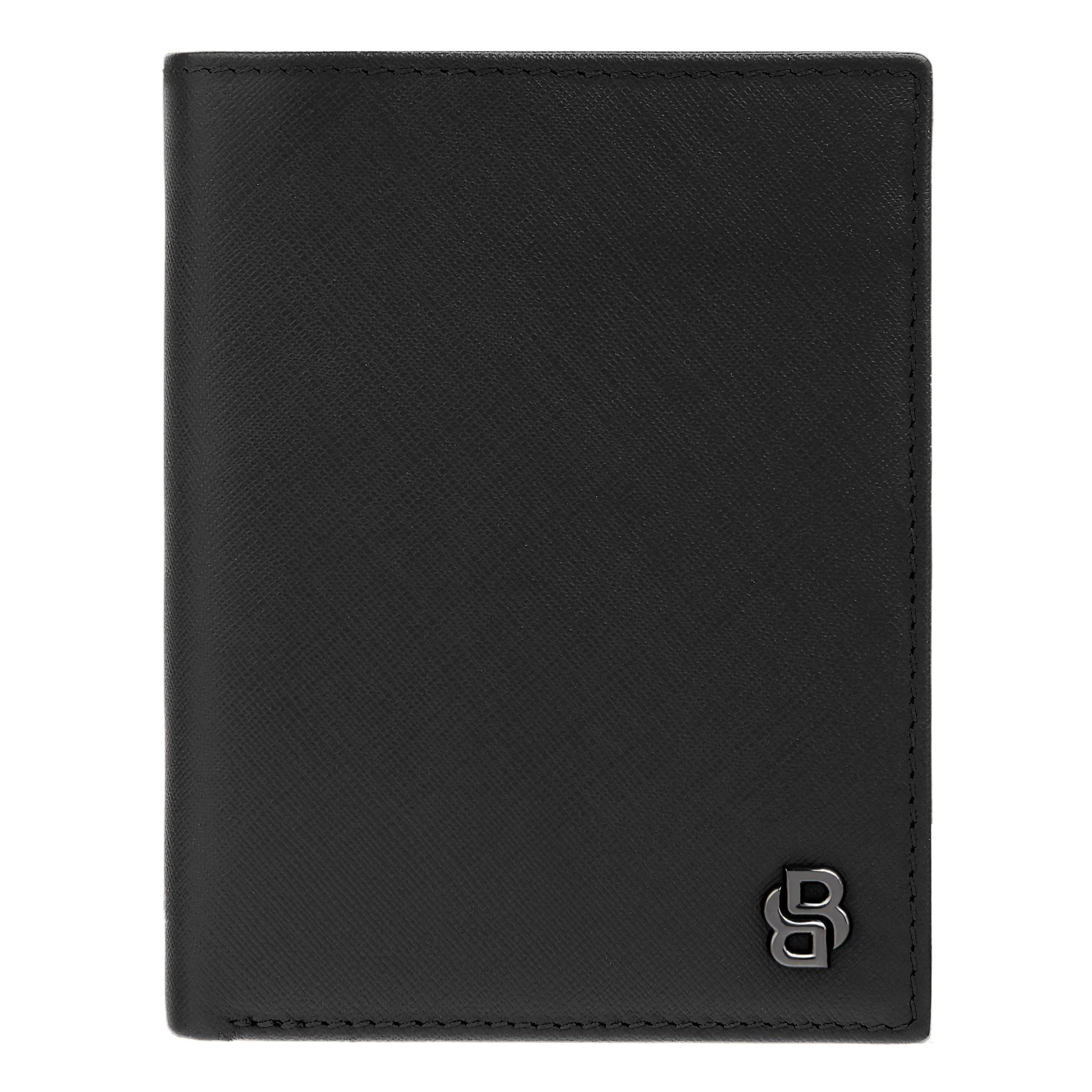 Портмоне Hugo Boss Double B Saffiano HLO526A черное купить,89000