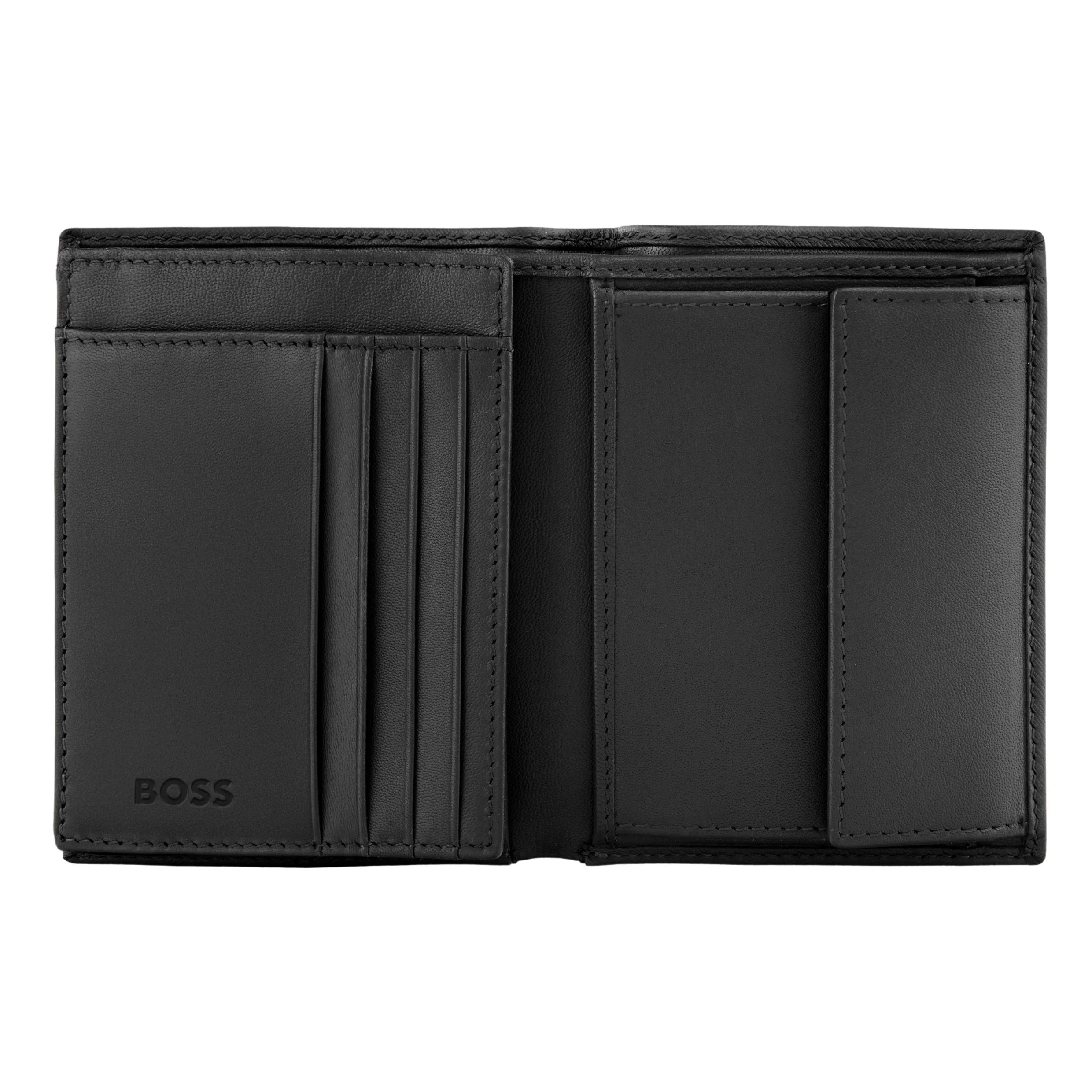 Портмоне Hugo Boss Double B Saffiano HLO526A черное купить,89000