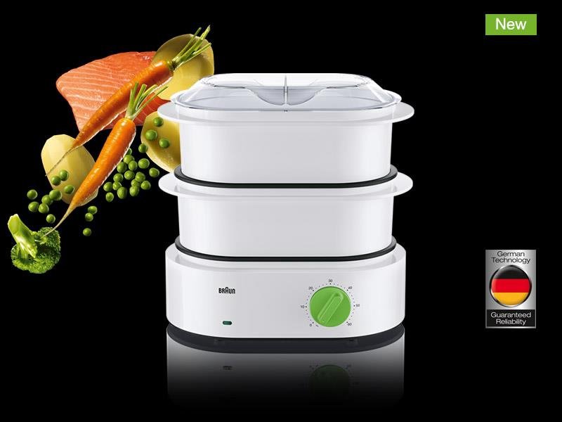 Пароварка Braun FS3000 белая купить,0