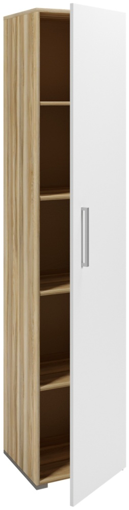 Шкаф Мебель Азии Авила 40x193.6x37см коричнево-белый