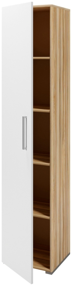 Шкаф Мебель Азии Авила 40x193.6x37см коричнево-белый